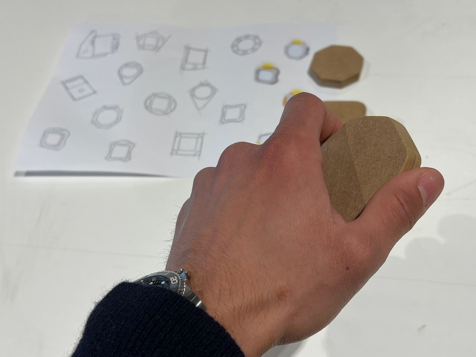 Exploration of what shape fits best as a hand held device