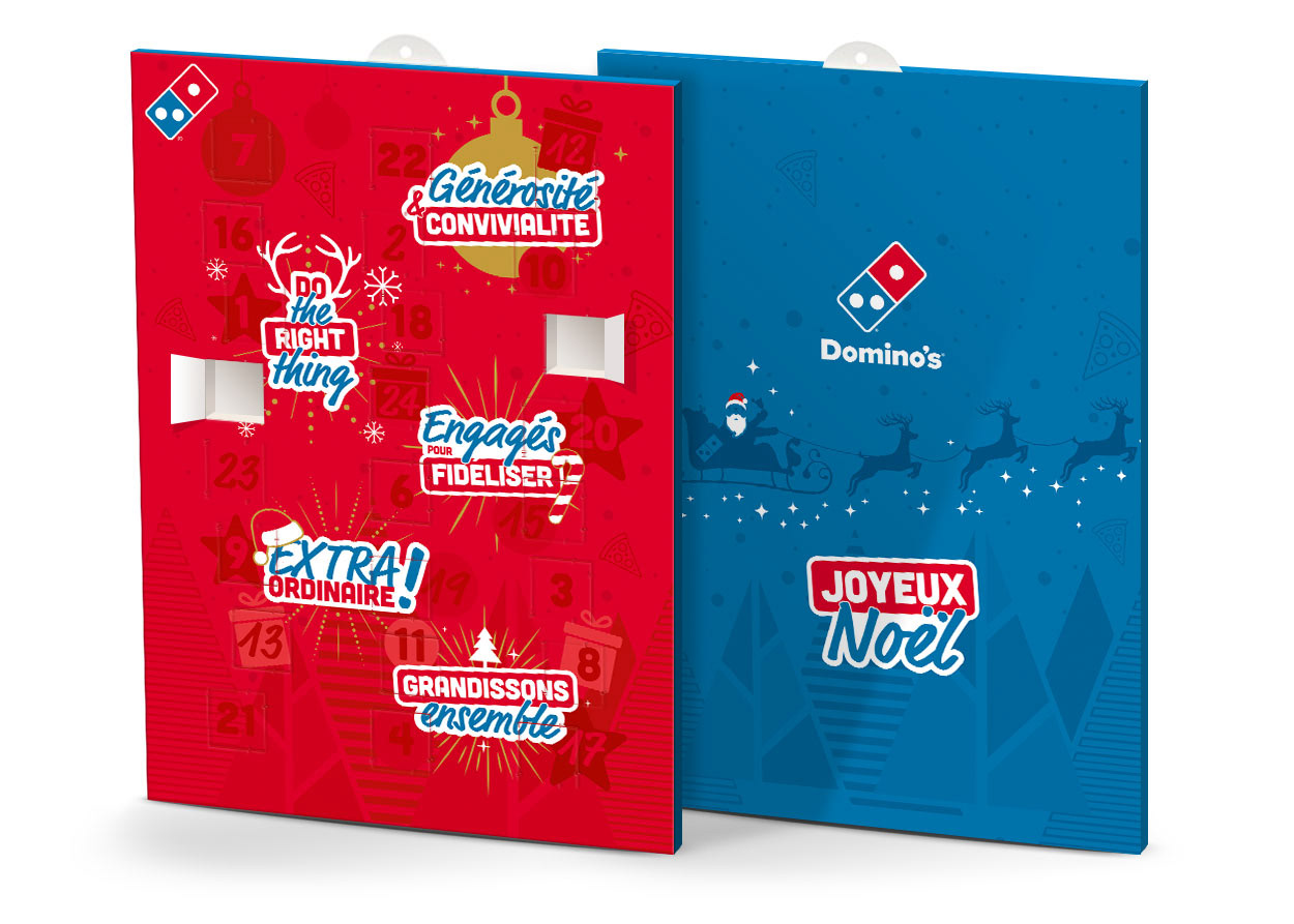 Domino's Pizza - Calendrier de l'avent pour les salariés