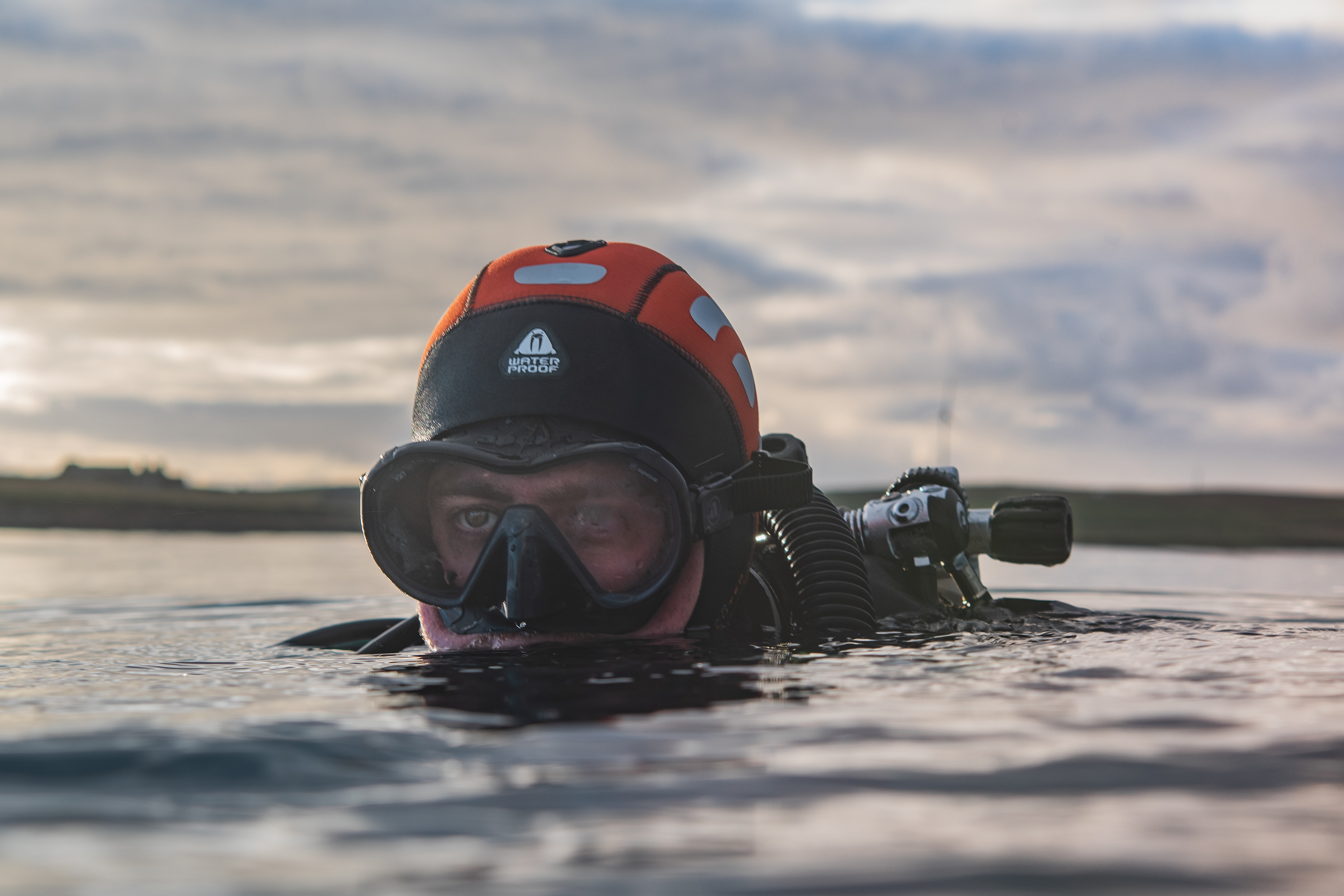 Diver at Surface Scapa Flow