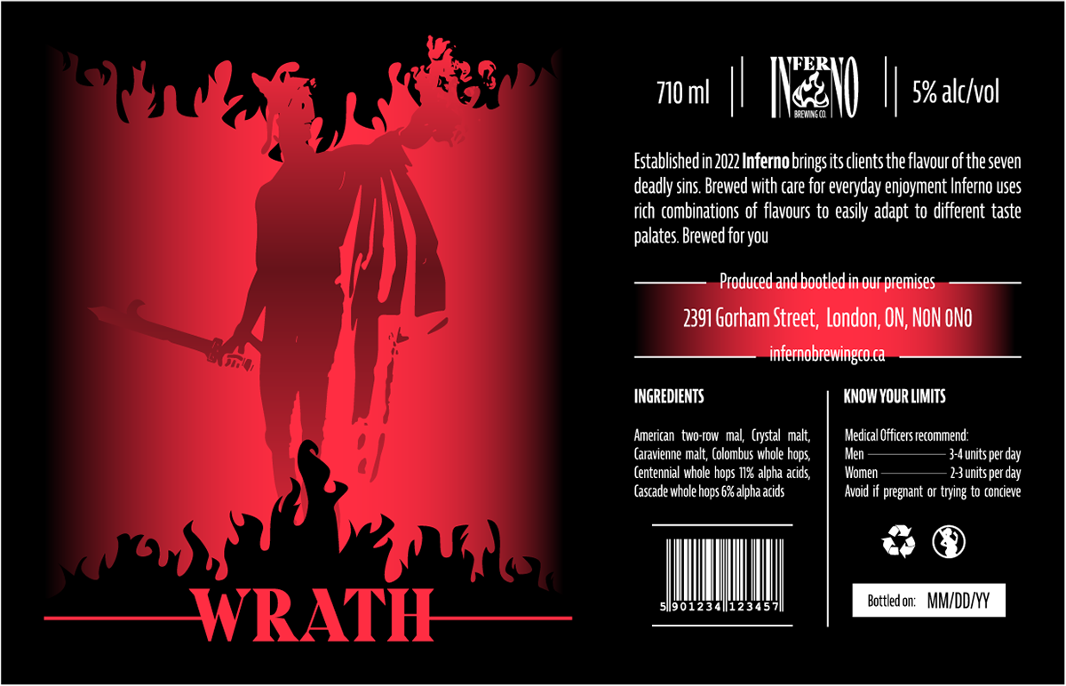 BODY LABEL FLAVOUR "WRATH"