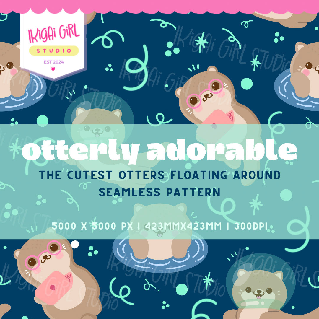 OtterlyAdorable_SeamlessPattern - 1