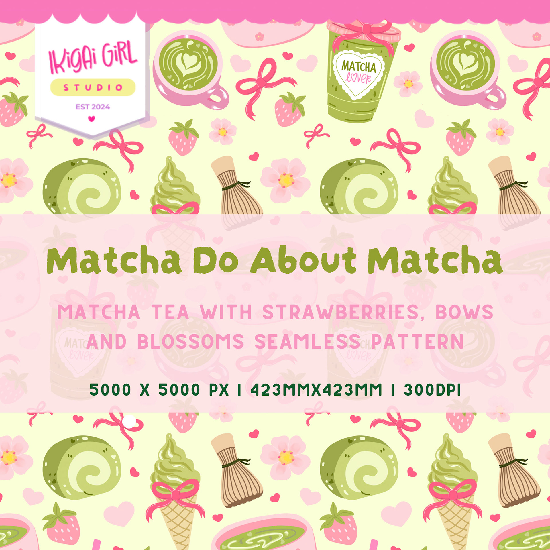 EtsyListing_MatchaLuv_SeamlessPattern - 1