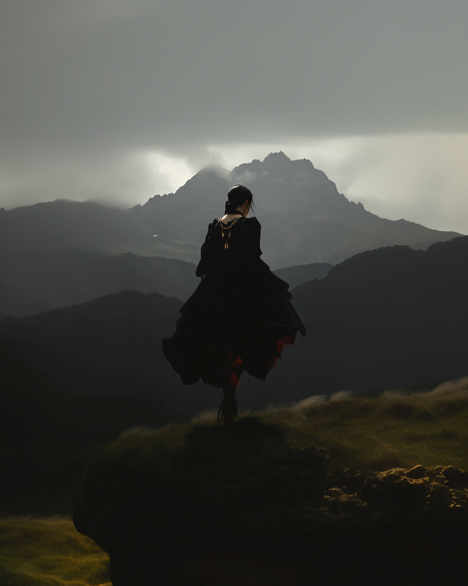 full body beautiful woman, dark mountain landscape background, baddiecore, surrealism, art --ar 4:5 --style raw --profile t9tfwly t33oh8q --v 6.1 Job ID: 74f27142-6394-417c-a812-3272a5e66960