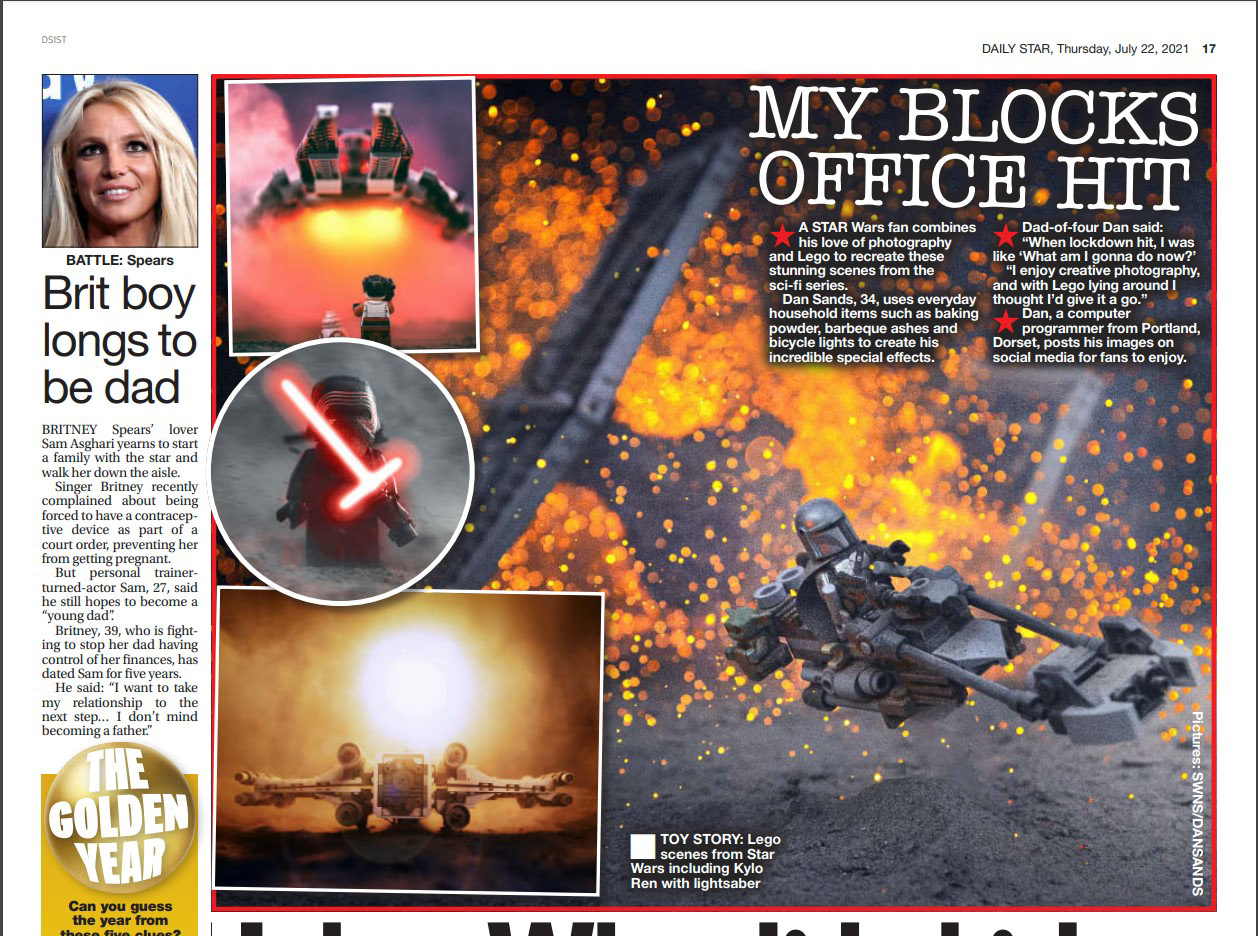 2021 - July 22nd - Daily Star Page 17 - Lego SW