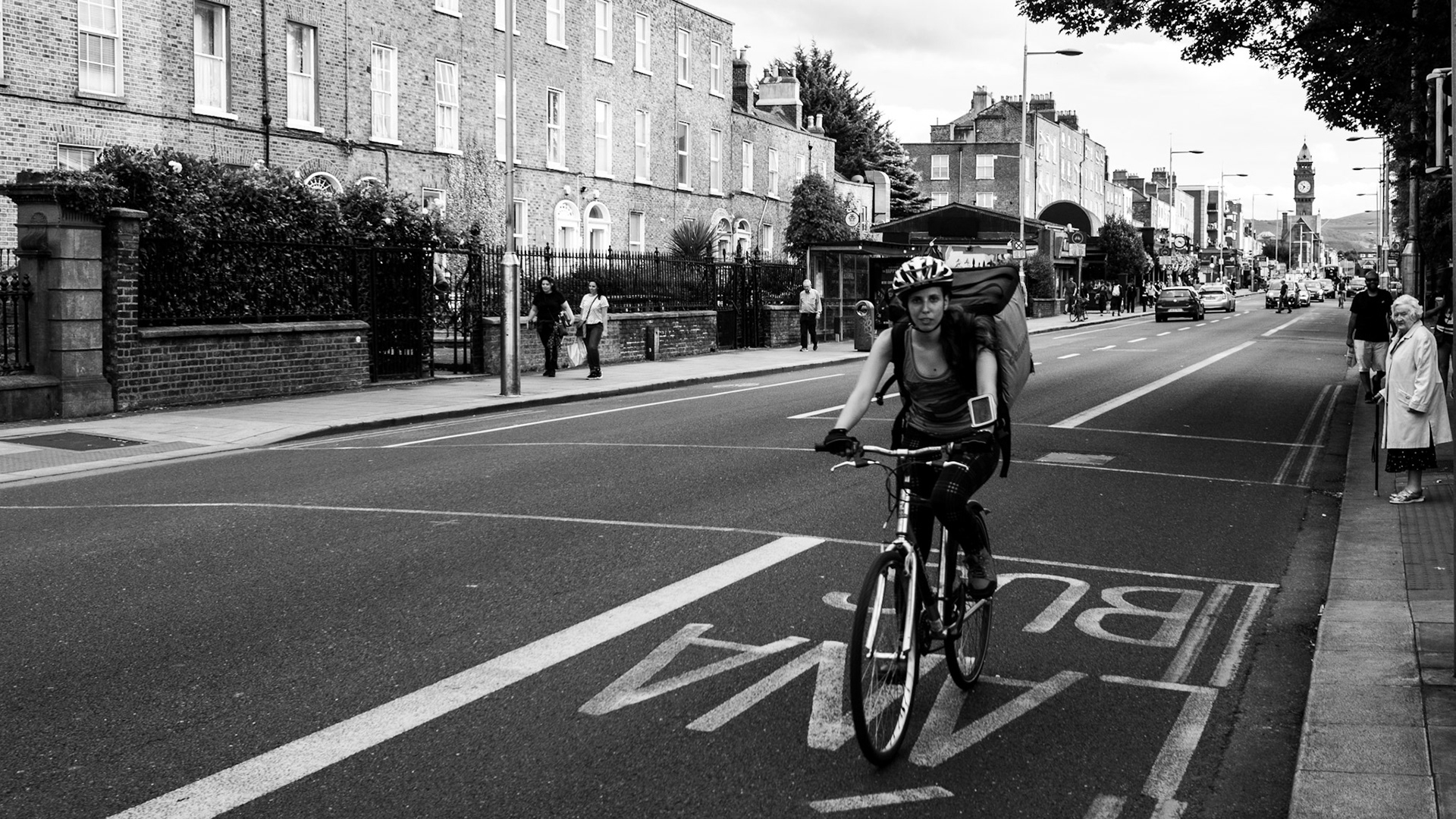 Street full of people