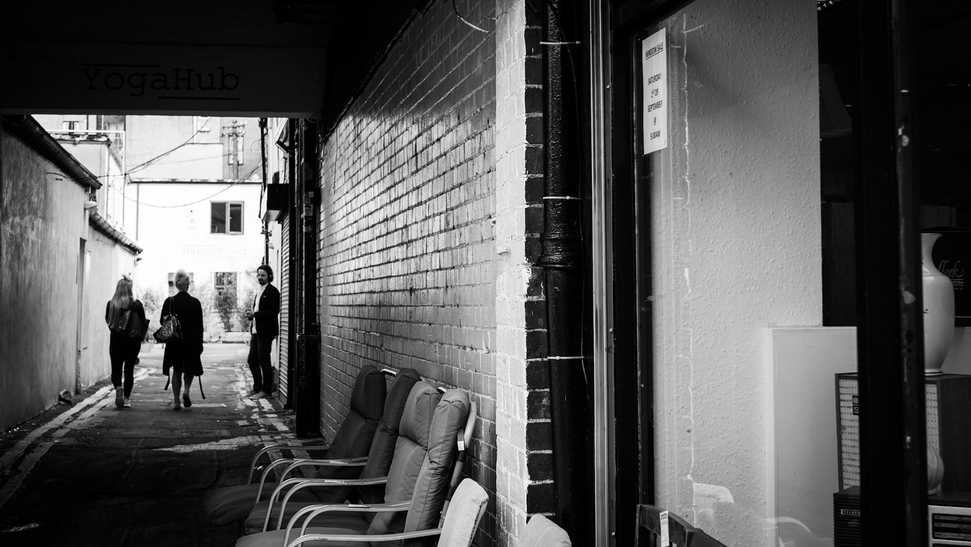 Passing by an alleyway