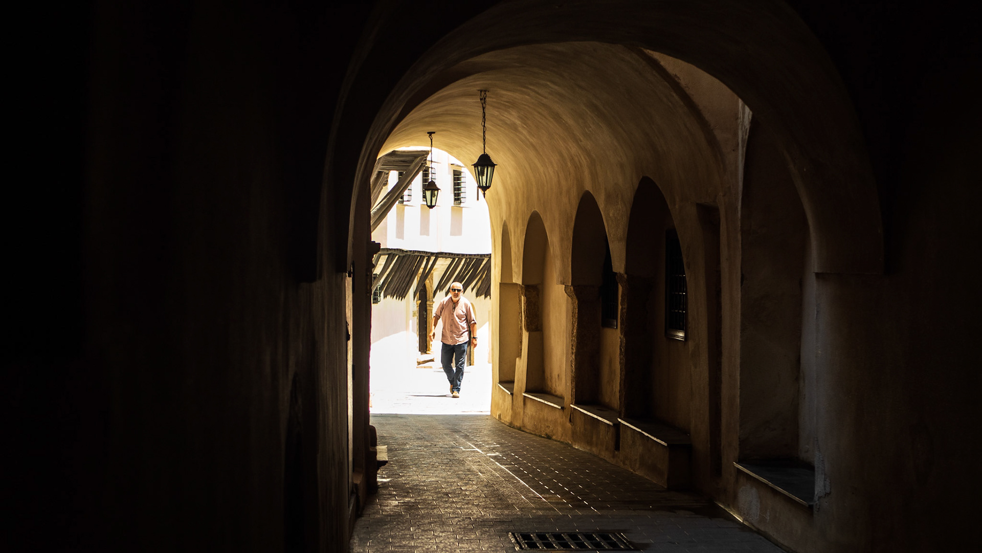 Walking into laneway