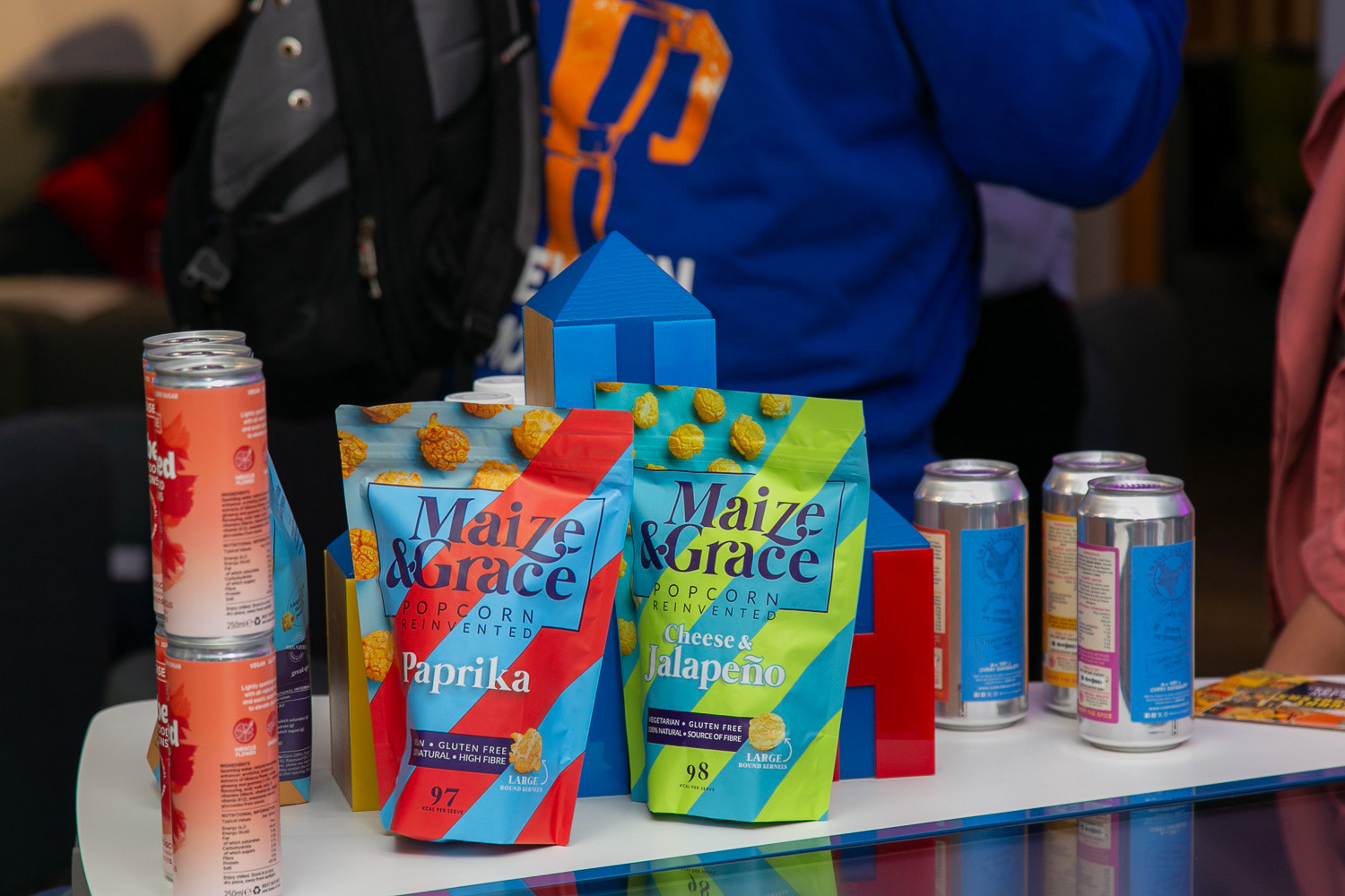 Some drink and snack products looking to stock their products with local stores around the uk event spill the beans 