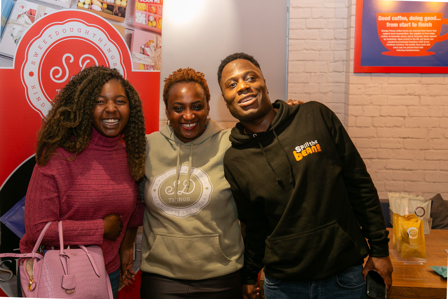 The Host of the event is all smiles after a successful event 