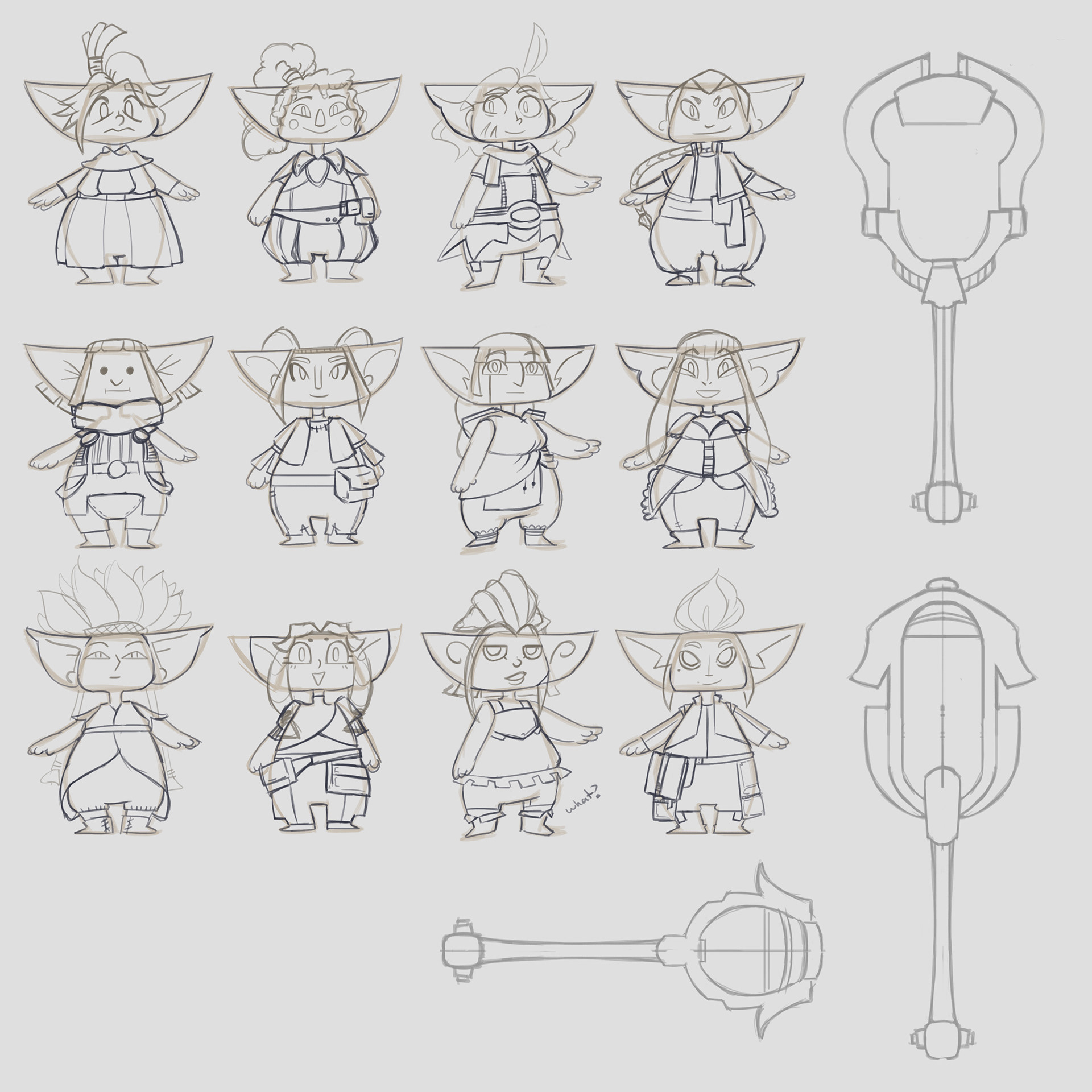 DND: Gnome Bard early sketches
