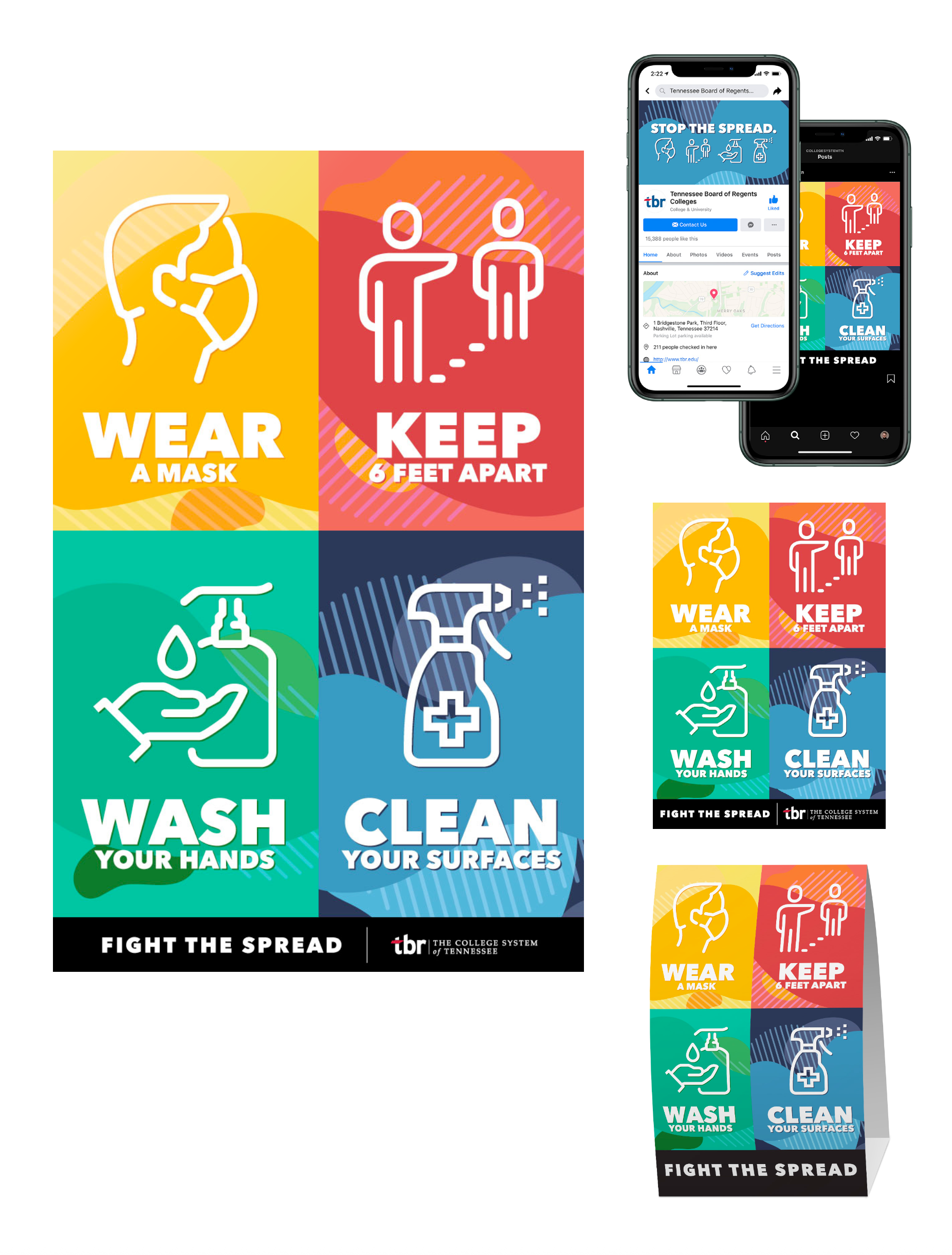 FIGHT THE SPREAD from the TBR Covid Toolkit — Silver Award, 2021 TCPRA