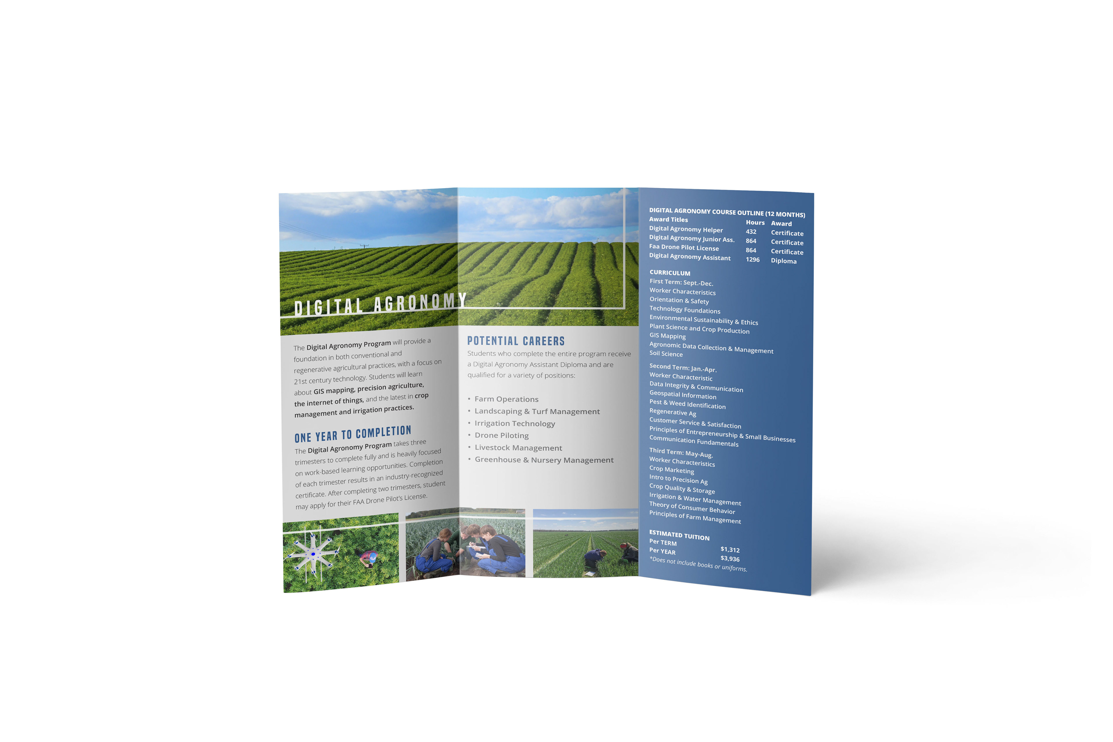 Digital Agronomy program brochure, interior.