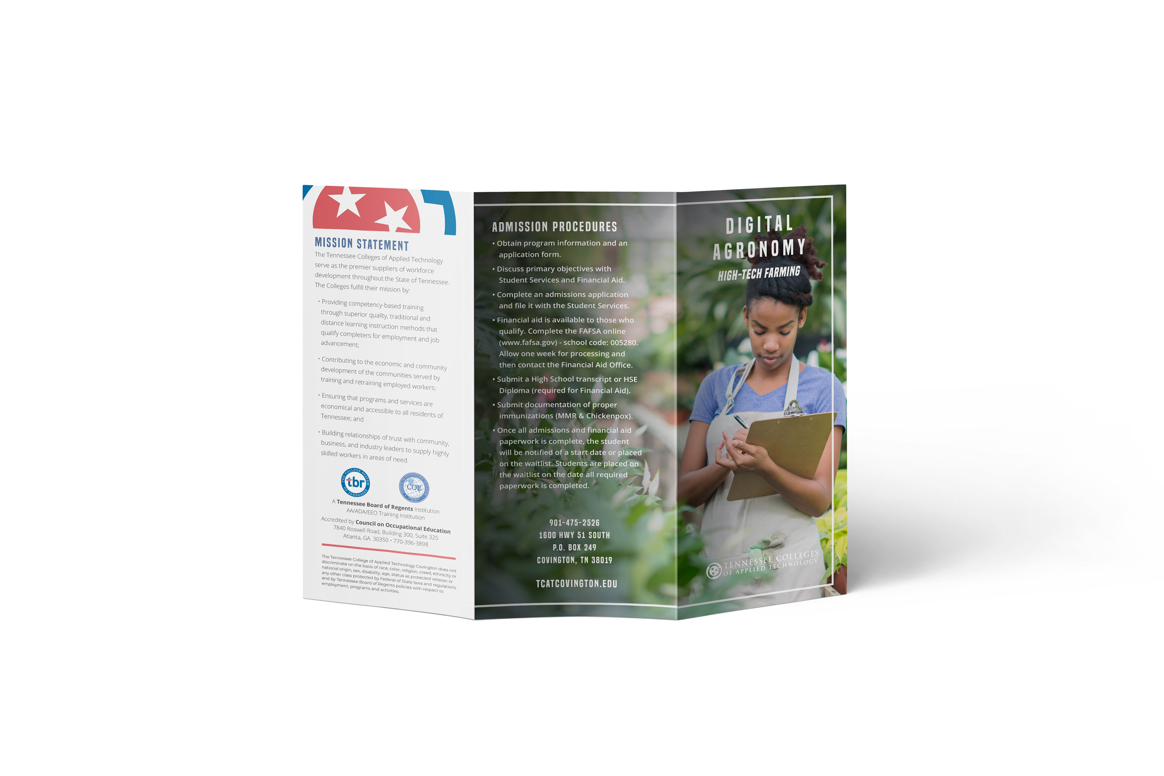 Digital Agronomy program brochure, exterior.