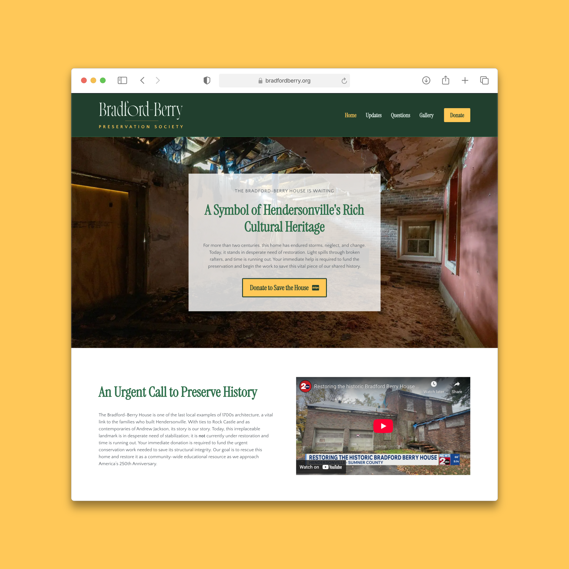 BradfordBerry.org Homepage