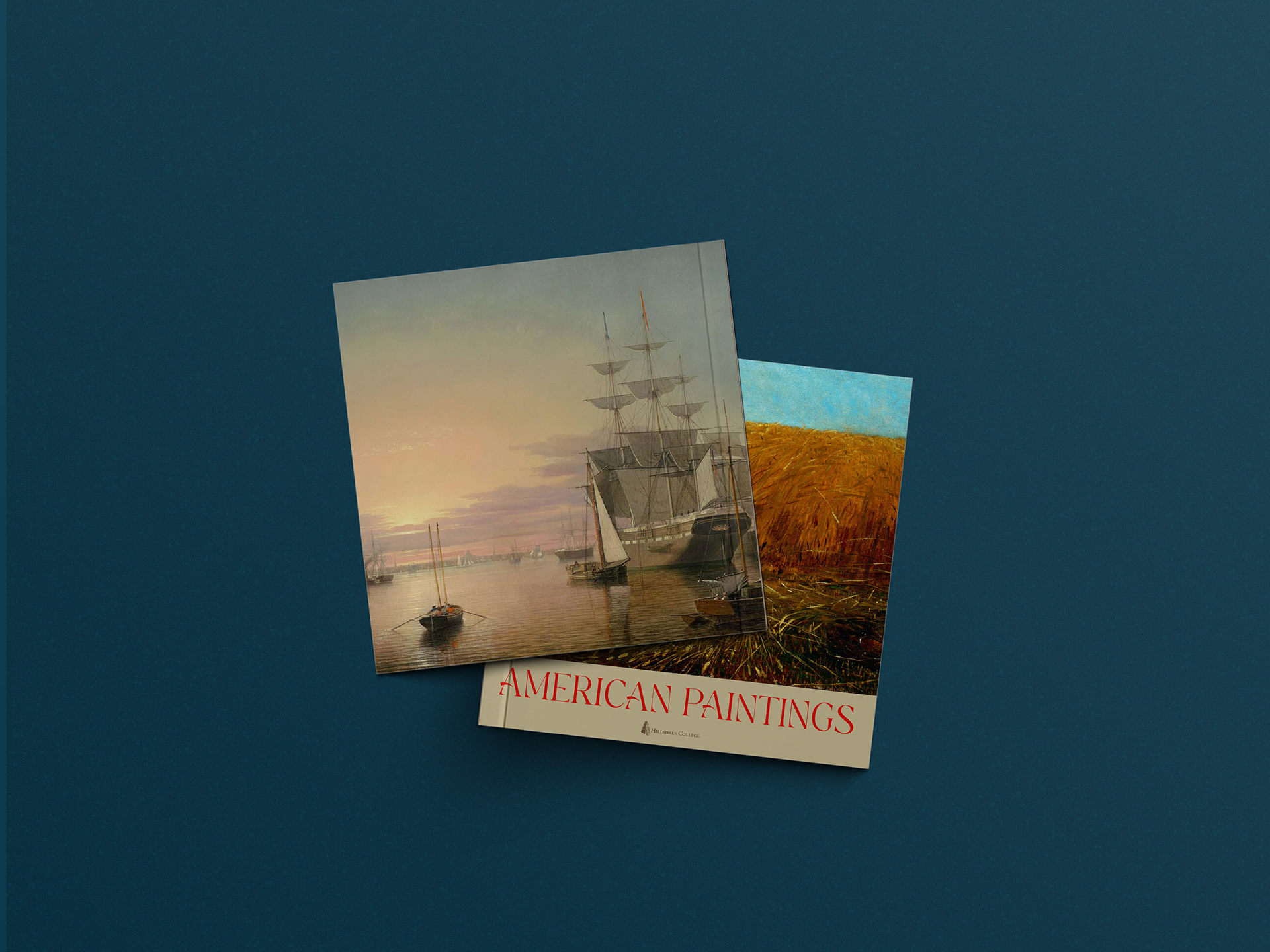 American Paintings. Left: back cover. Right: front cover.