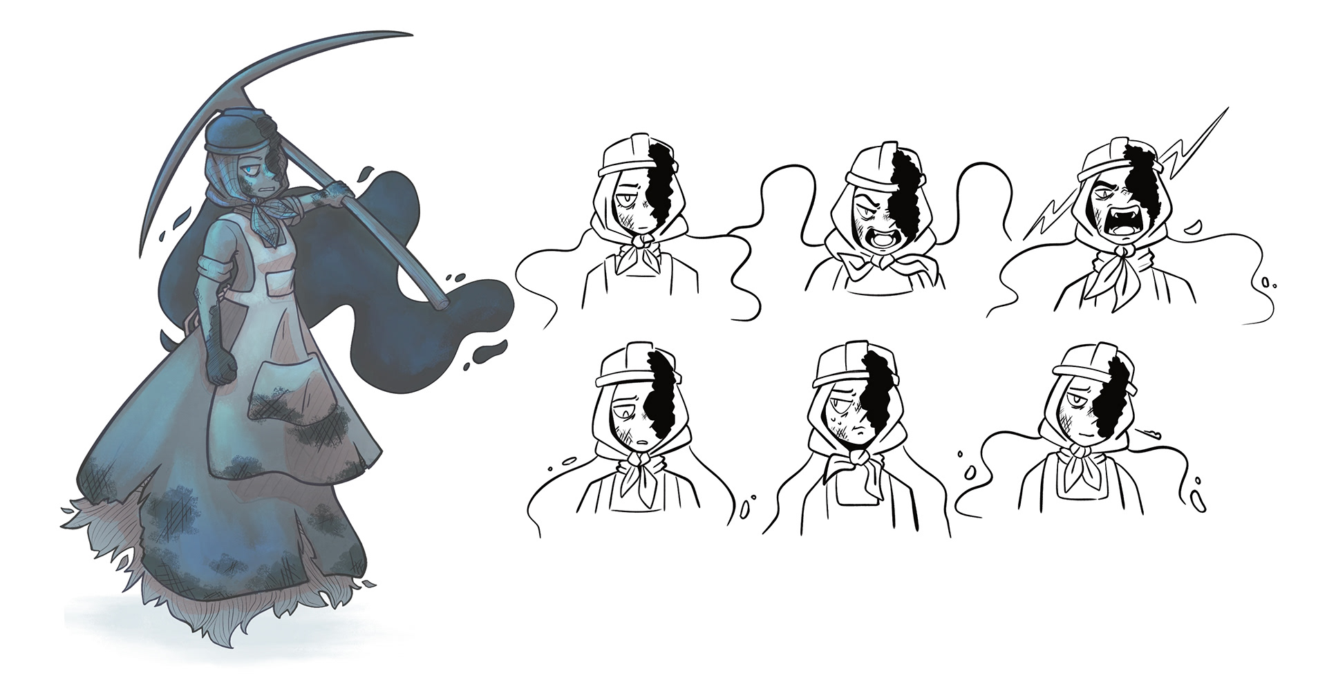 VENGEFUL GHOST EXPRESSION SHEET
