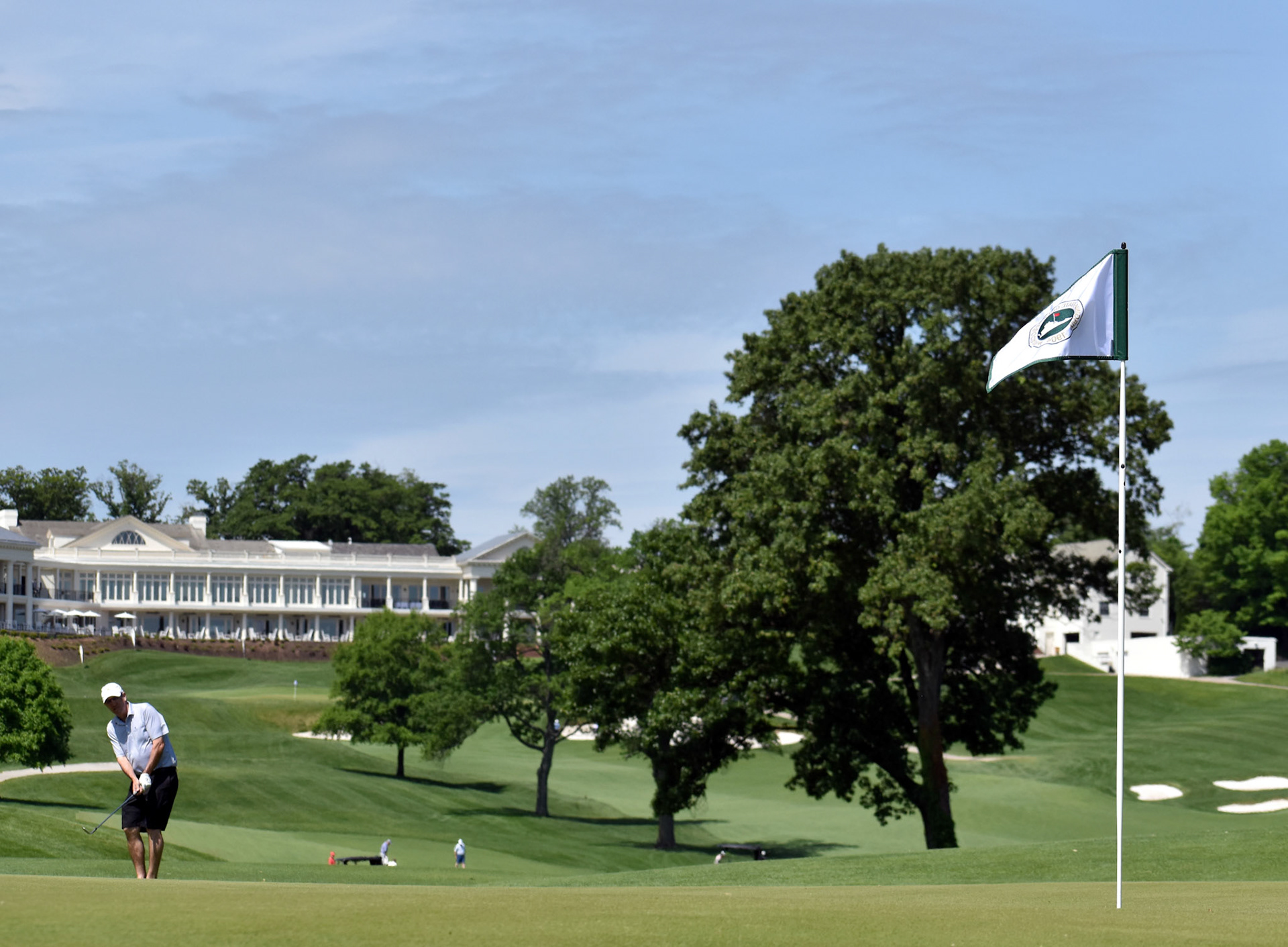 Behind the 13th green at Washington G&CC