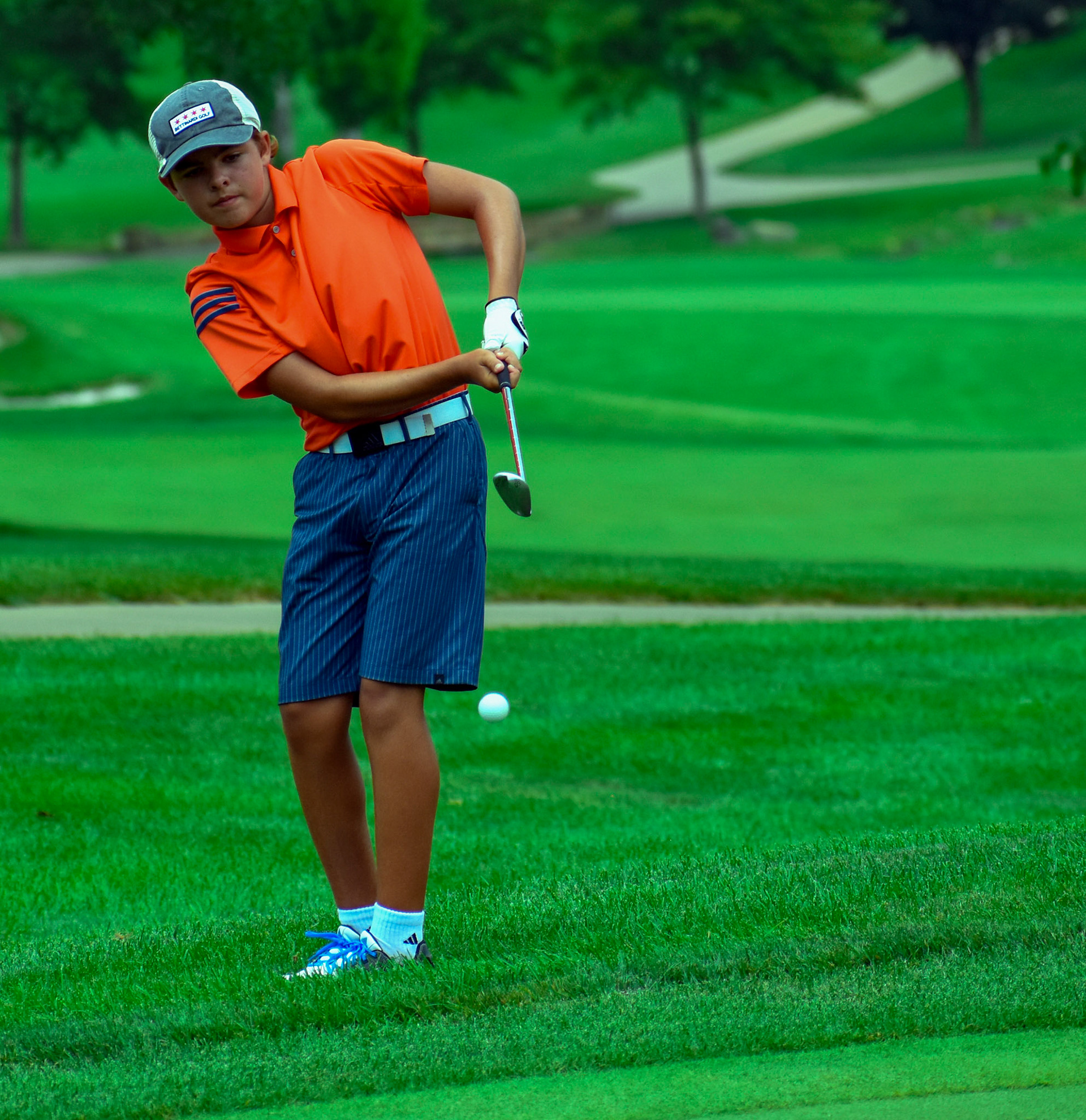 Brandon Sipe with the delicate chip on 14