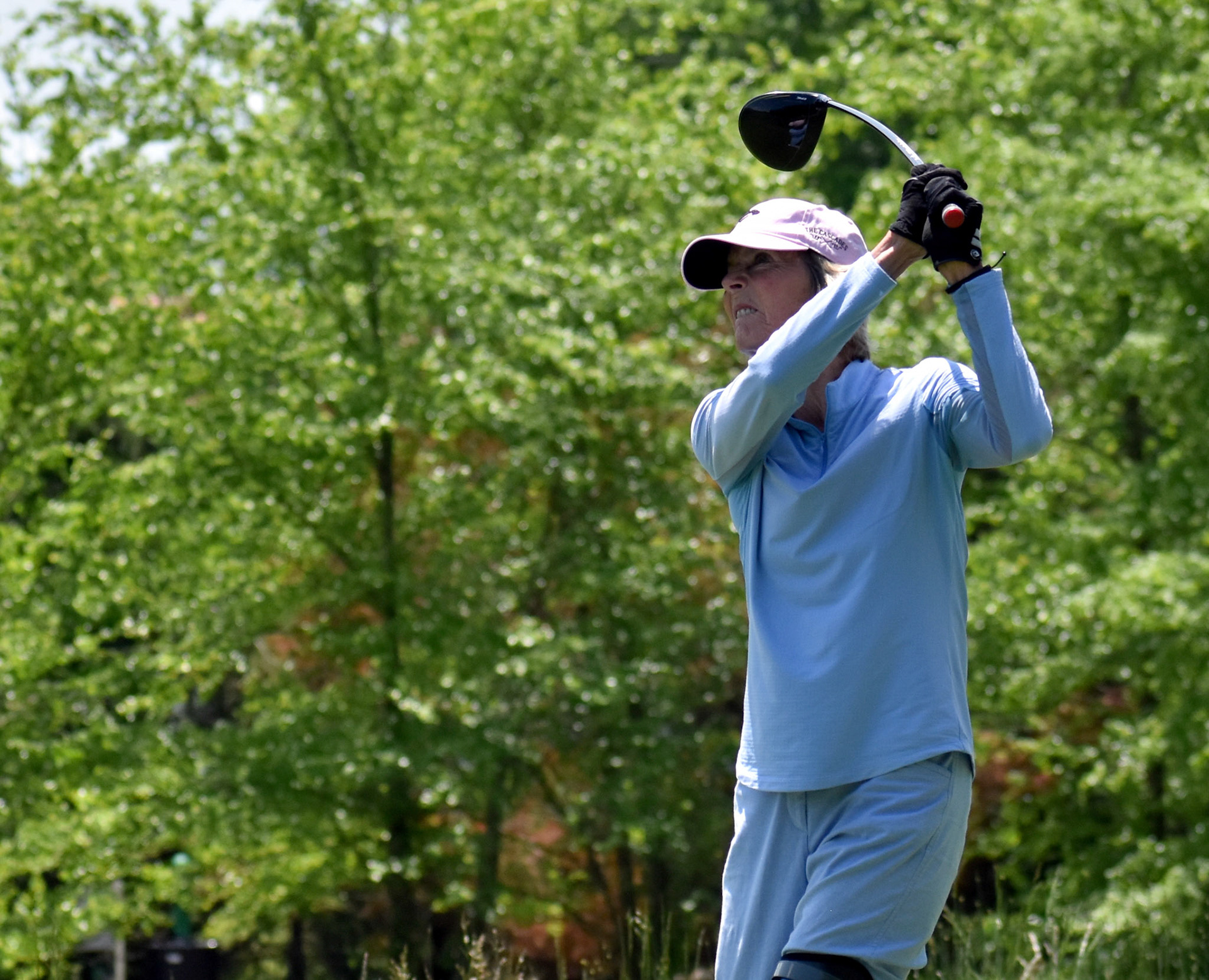 Natalie Easterly tees off on 10.
