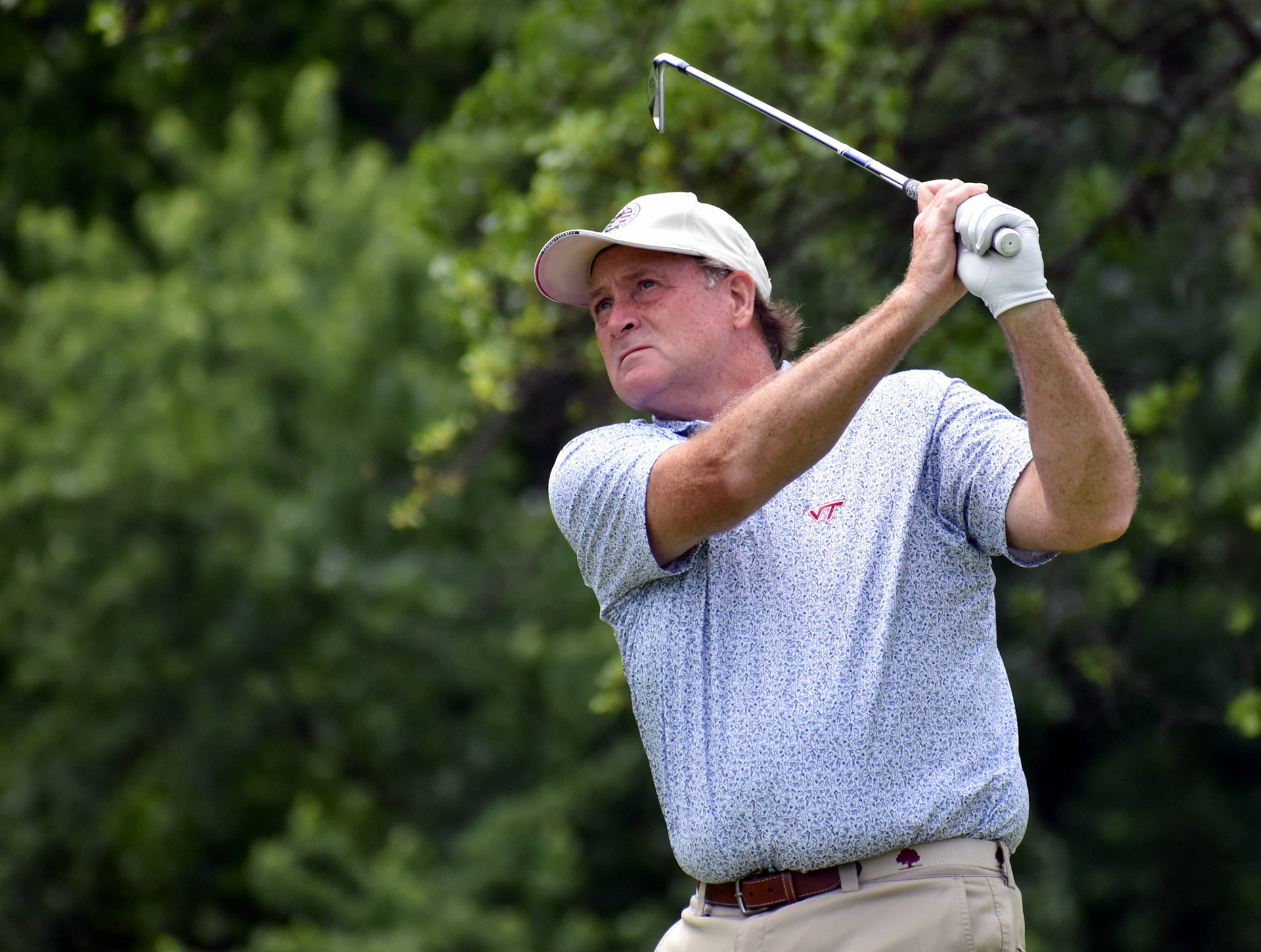 David Jordan tees off on 14