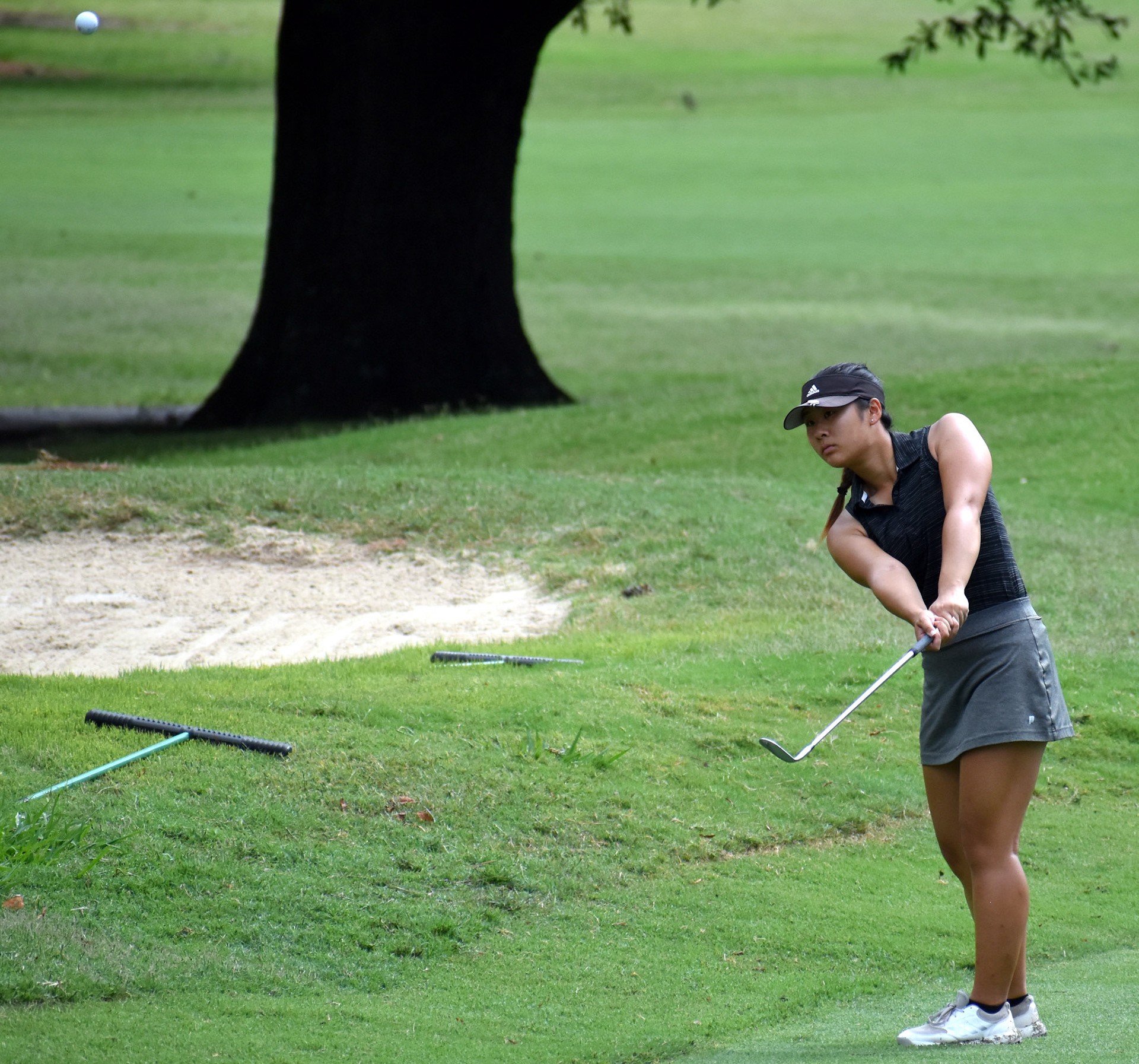 Vynie Chen chips to 15 green