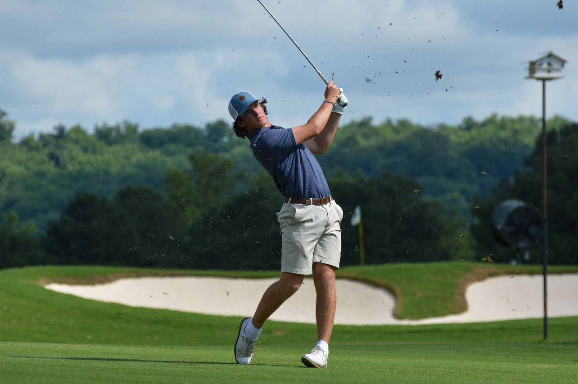 Grayson Wood on 13's fairway