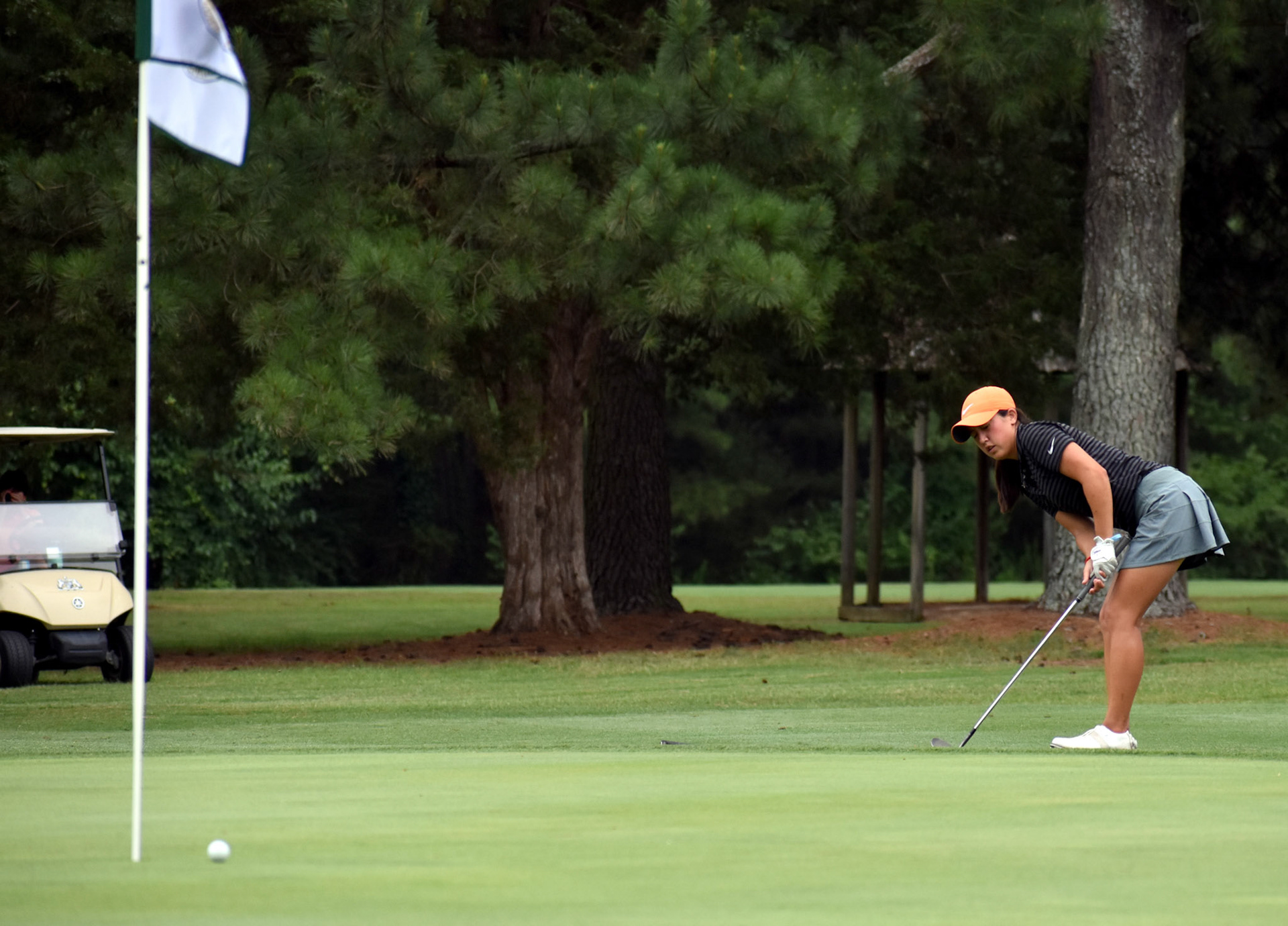 Kendall Turner was this close to chipping in for birdie on 13 in the final match.