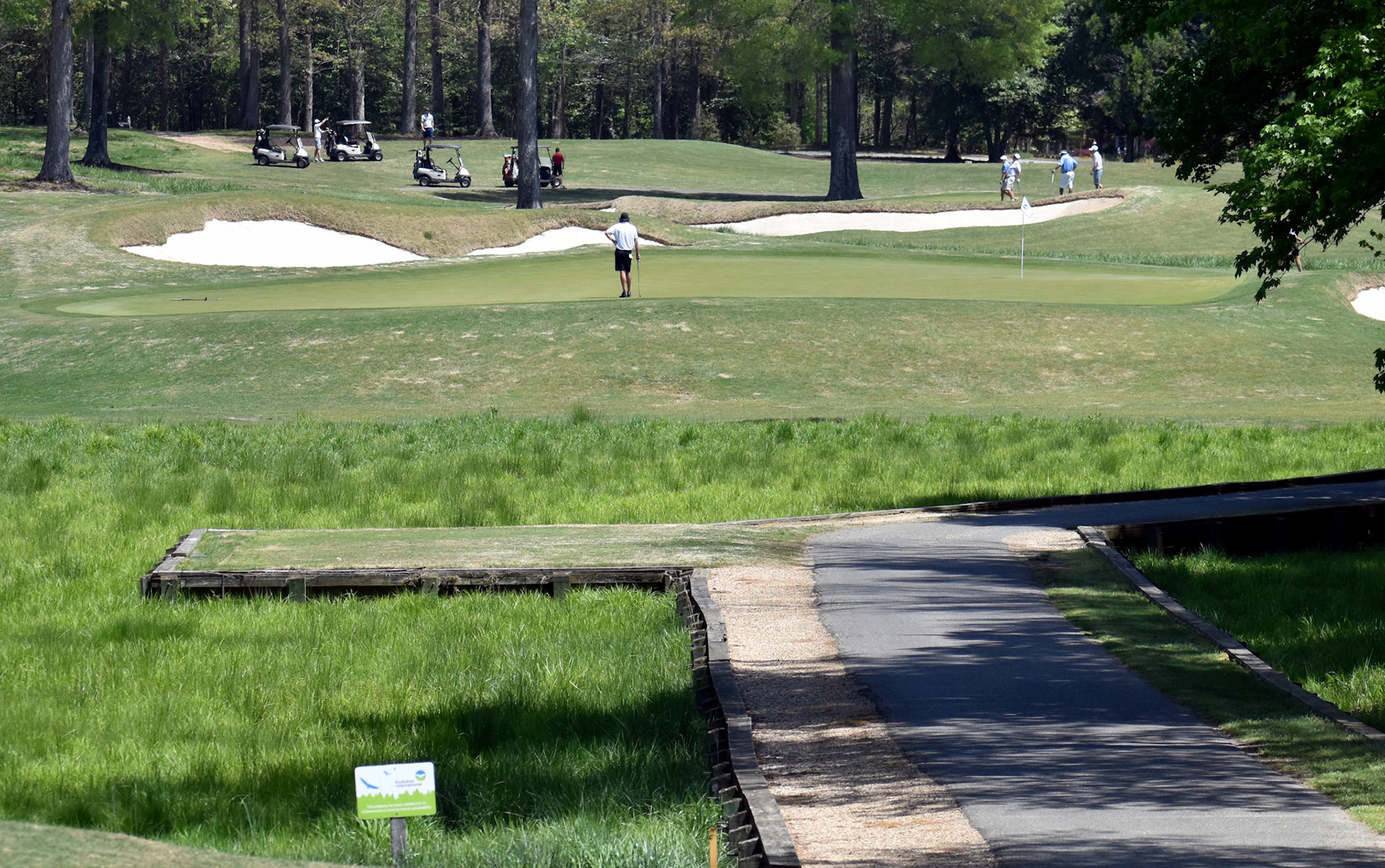 Looking down at No. 11 at The Foundry