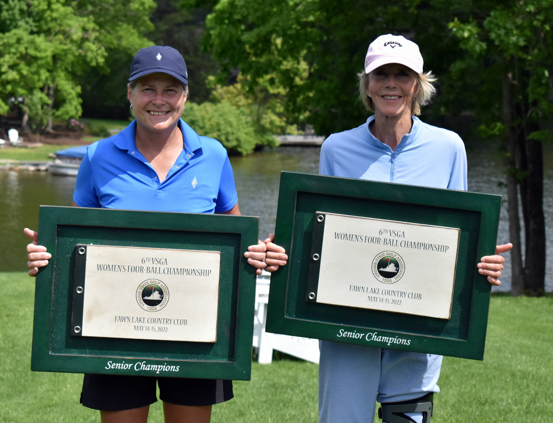 Senior champions Amy Ellertson and Natalie Easterly