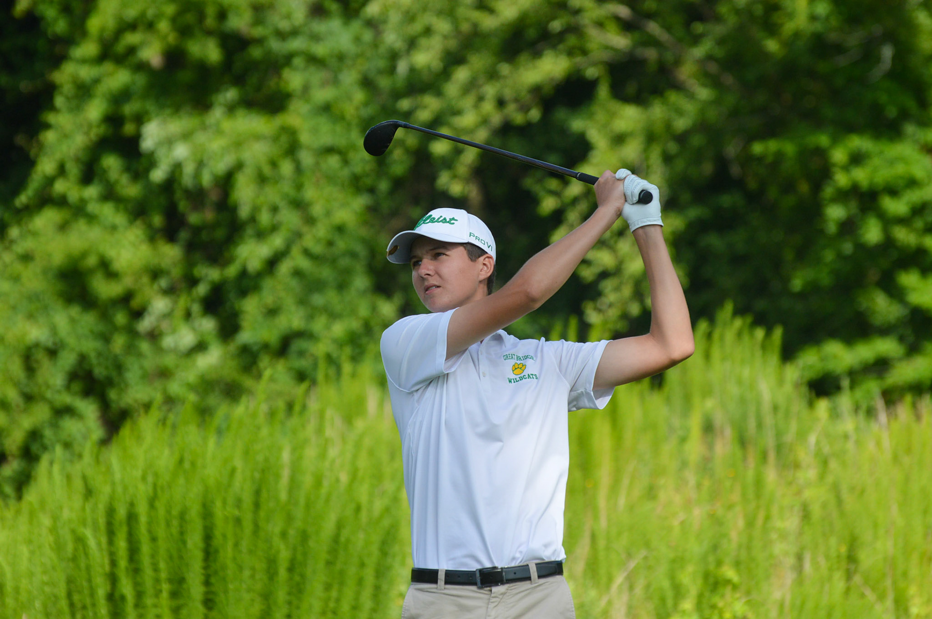Ryan Wheeler tees off from 8