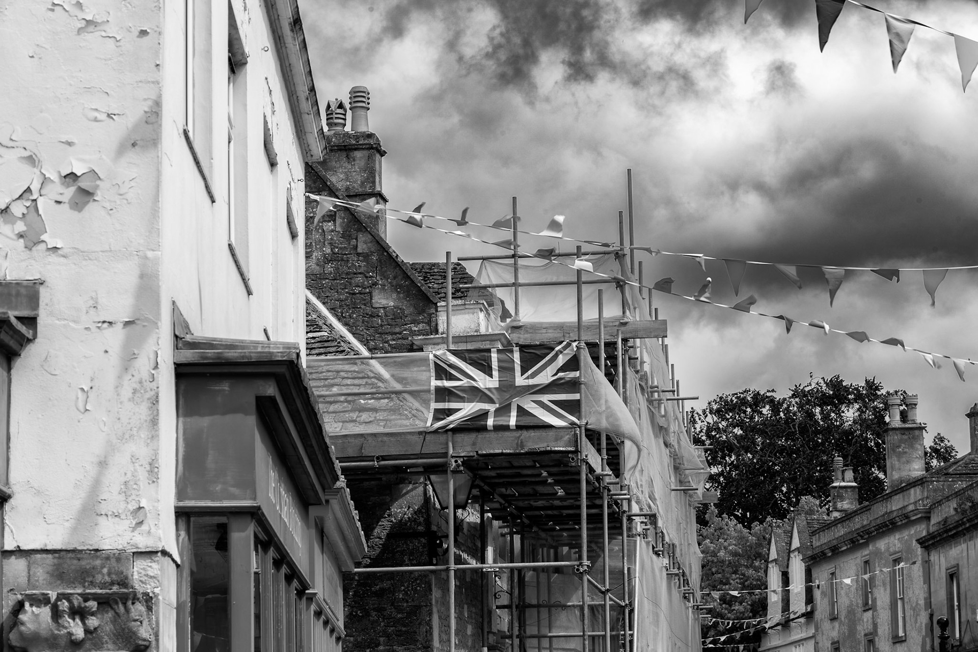 Capturing change, Martingate on the left, Old Bank under conversion and traditional buidings in the background.