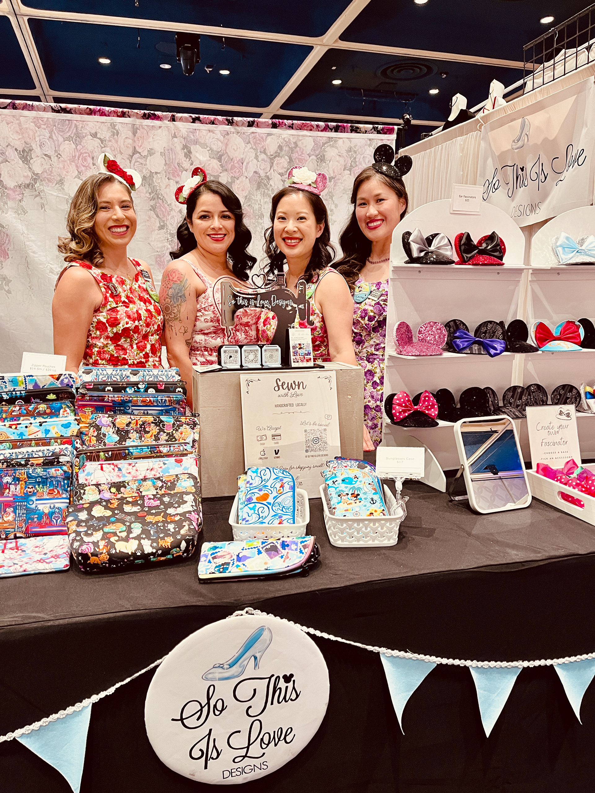 6.  So this is Love booth. They had so many wonderful items to sell, pouches hats and accessories. 