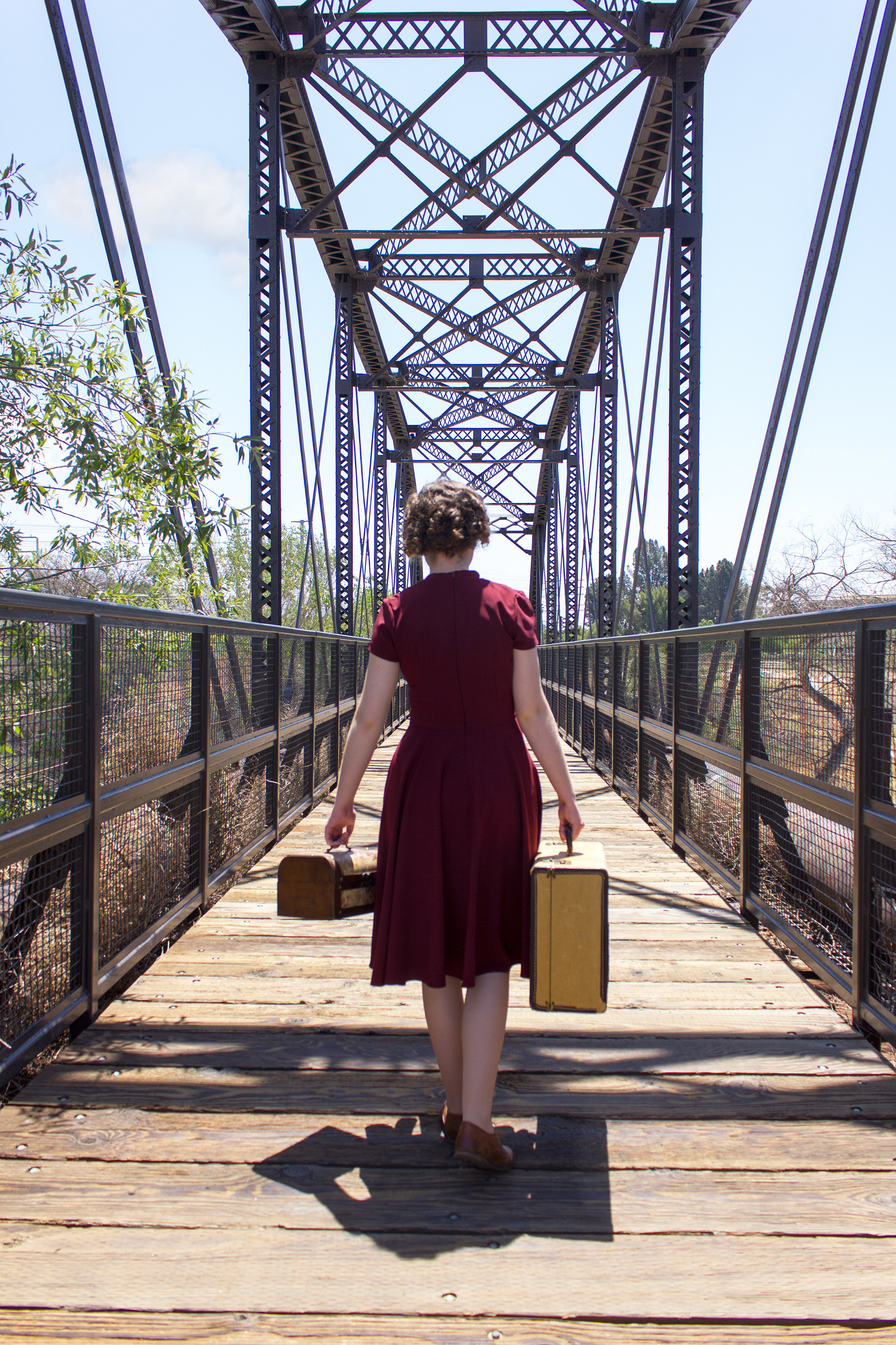 Are you heading somewhere new in life, we can find the perfect place to showcase your vintage outfit on a new journey.