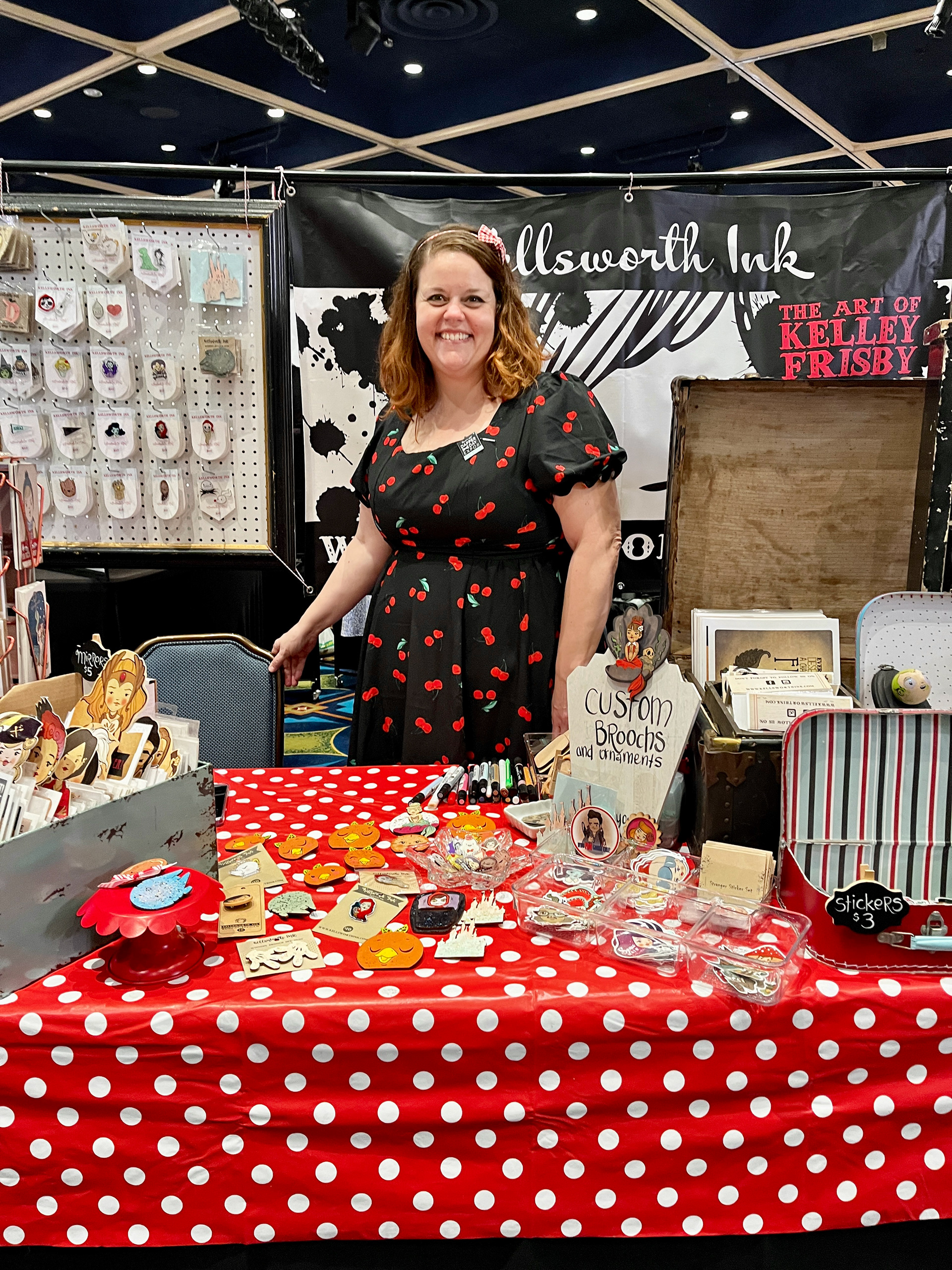 3. Kelley Frisby's booth. She makes such beautiful and whimsical art work!