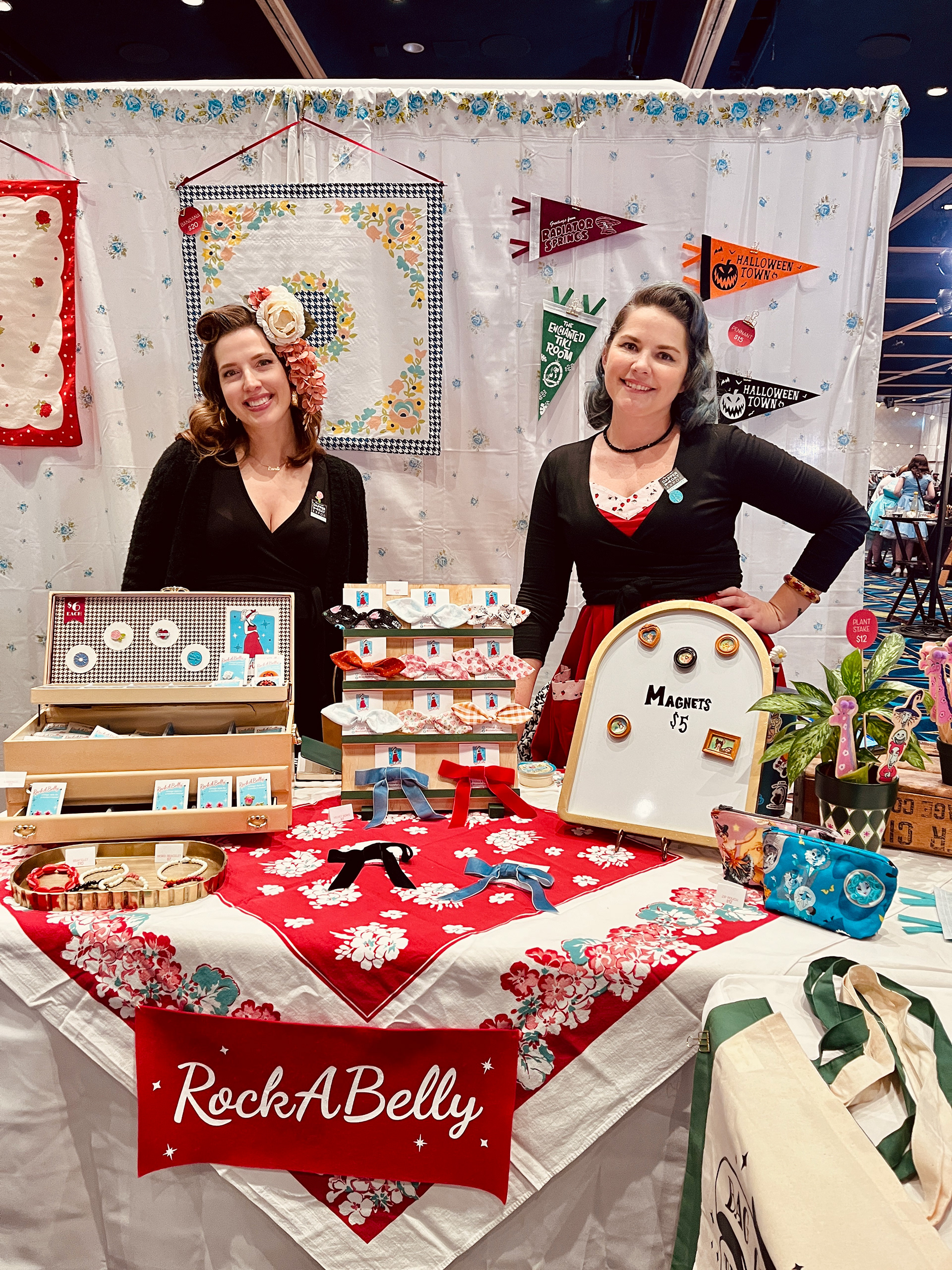 2.  Rock A Belly booth! Such a great idea of providing vintage styled clothing to the vintage mama!