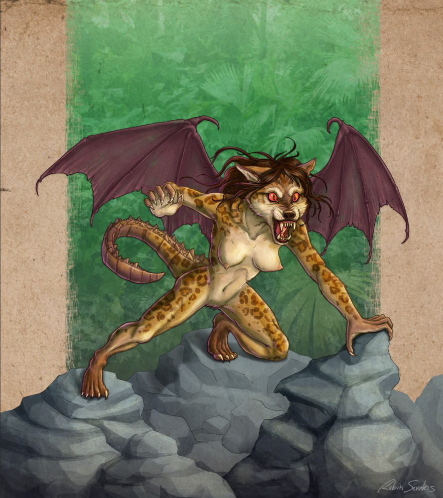A creature based on a bad photo collage found on the internet. Photoshop.