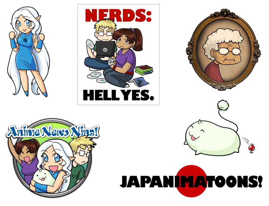 Anime News Nina sticker designs