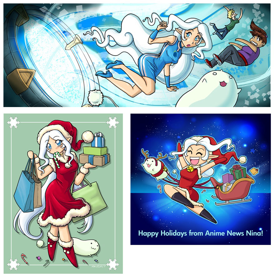 Various Anime News Nina illustrations