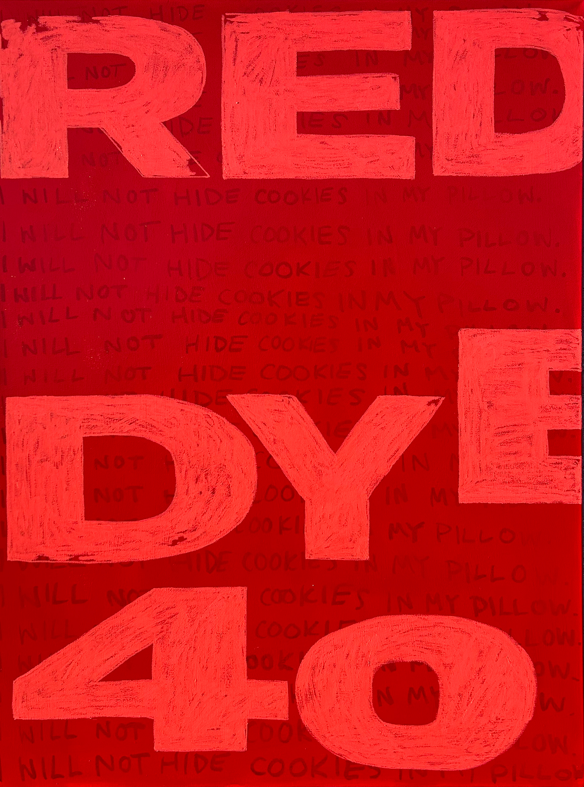 Writing Lines, 2024, Mixed Media Painting