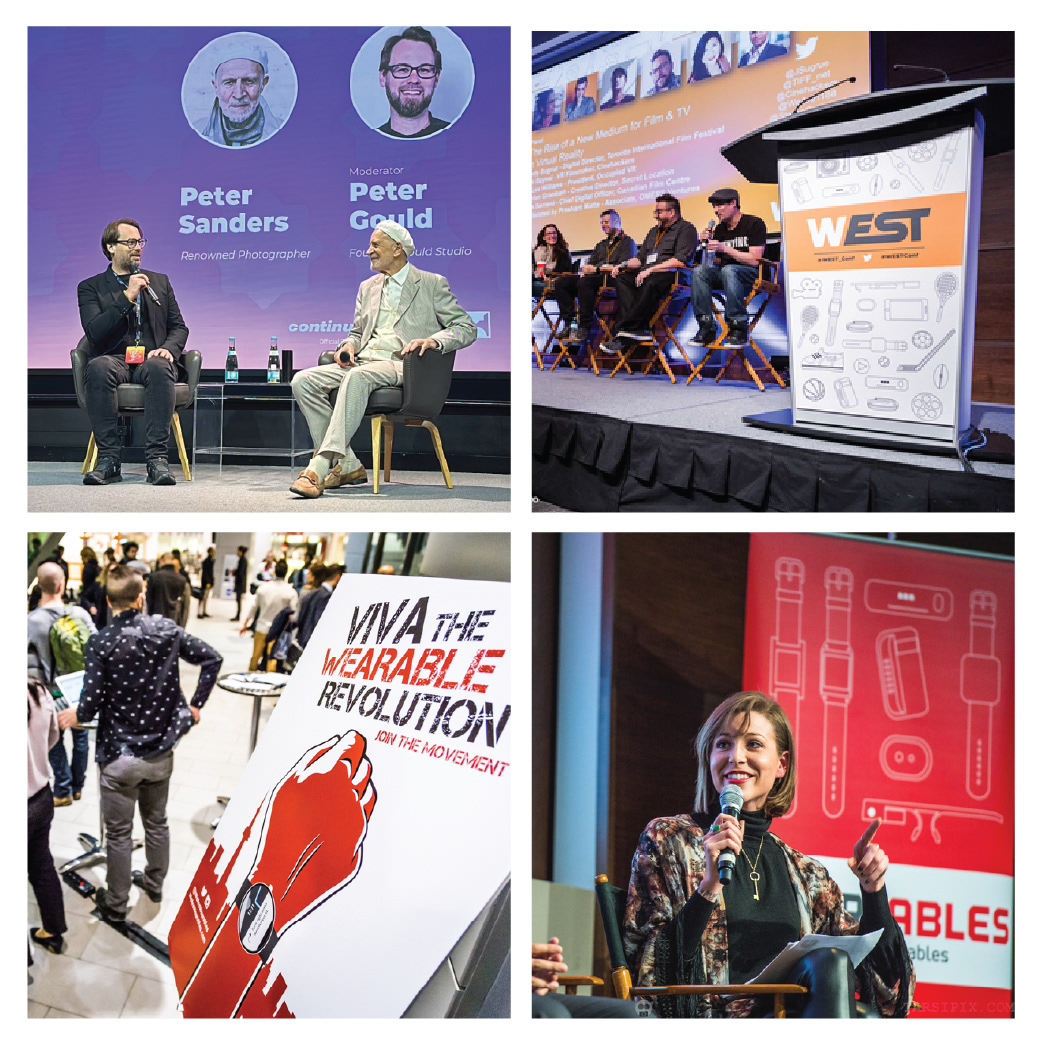 Event graphics for real events in Doha and Canada, showcasing design work for various projects.