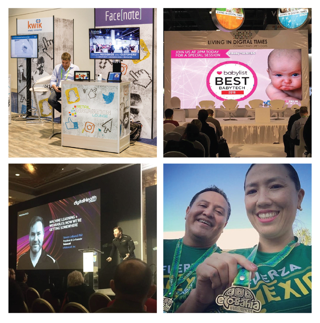 Various event images from the USA and Mexico, featuring different event designs and branding.