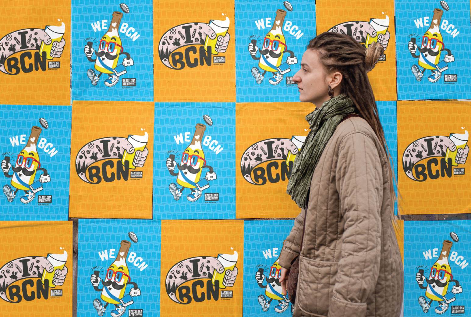 Posters featuring original vector illustrations for Barcelona Beer Company.