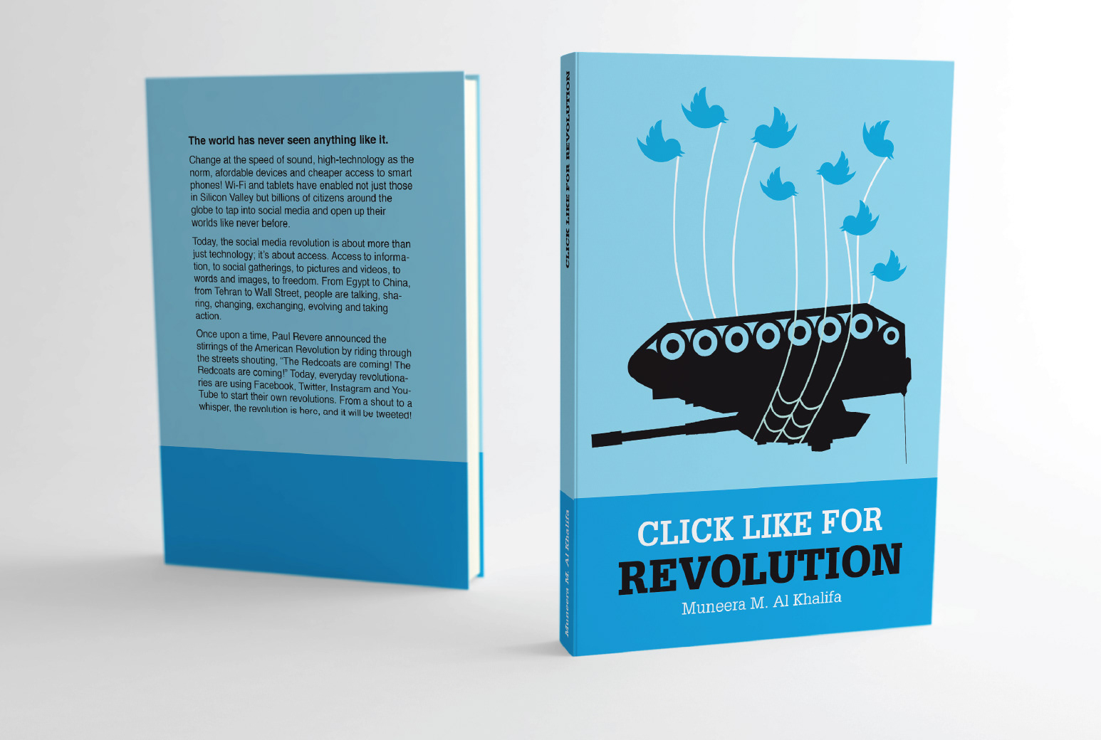 Cover design for a publication about the power of digital media in today's world.