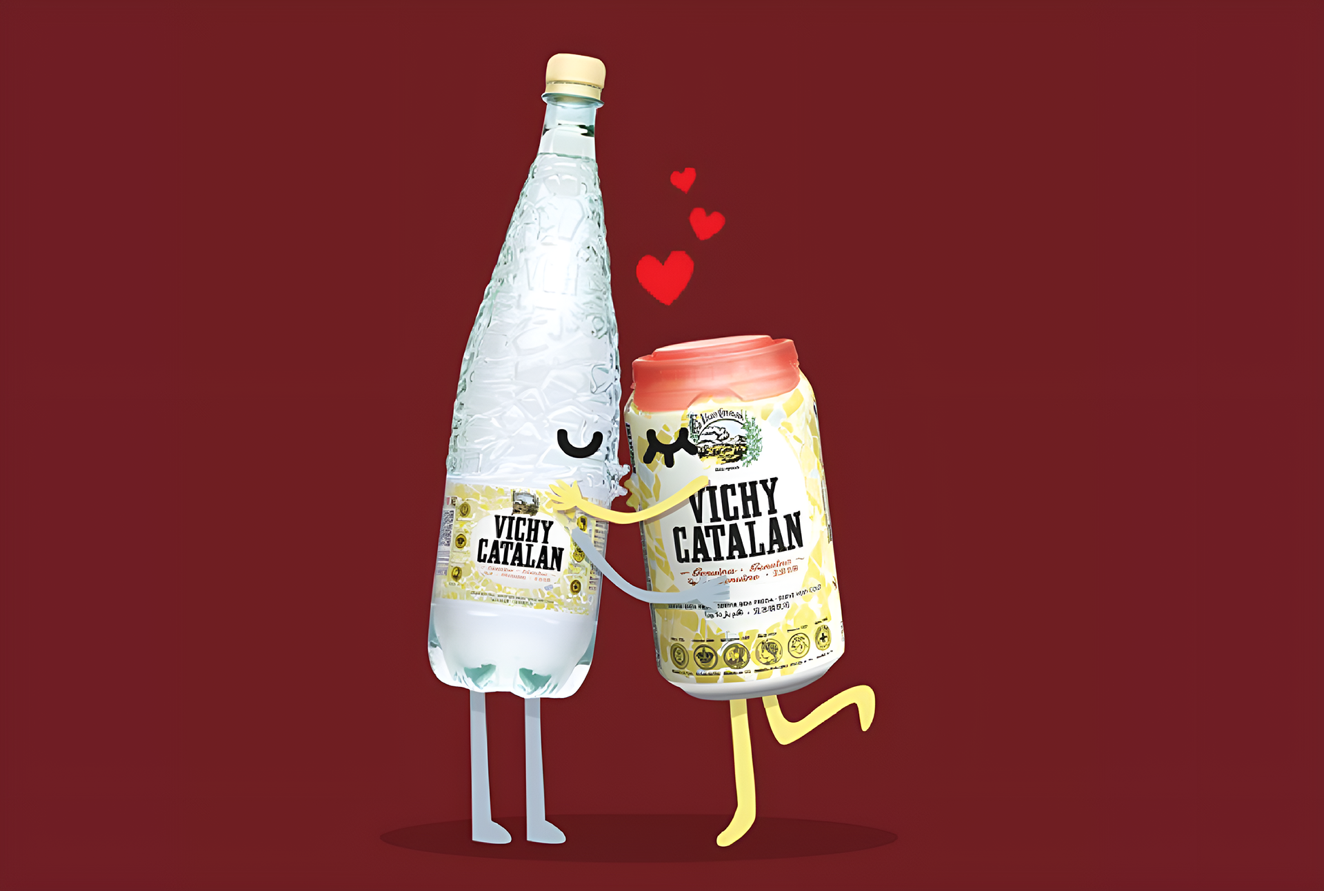 Advertising illustration for Vichy Catalan