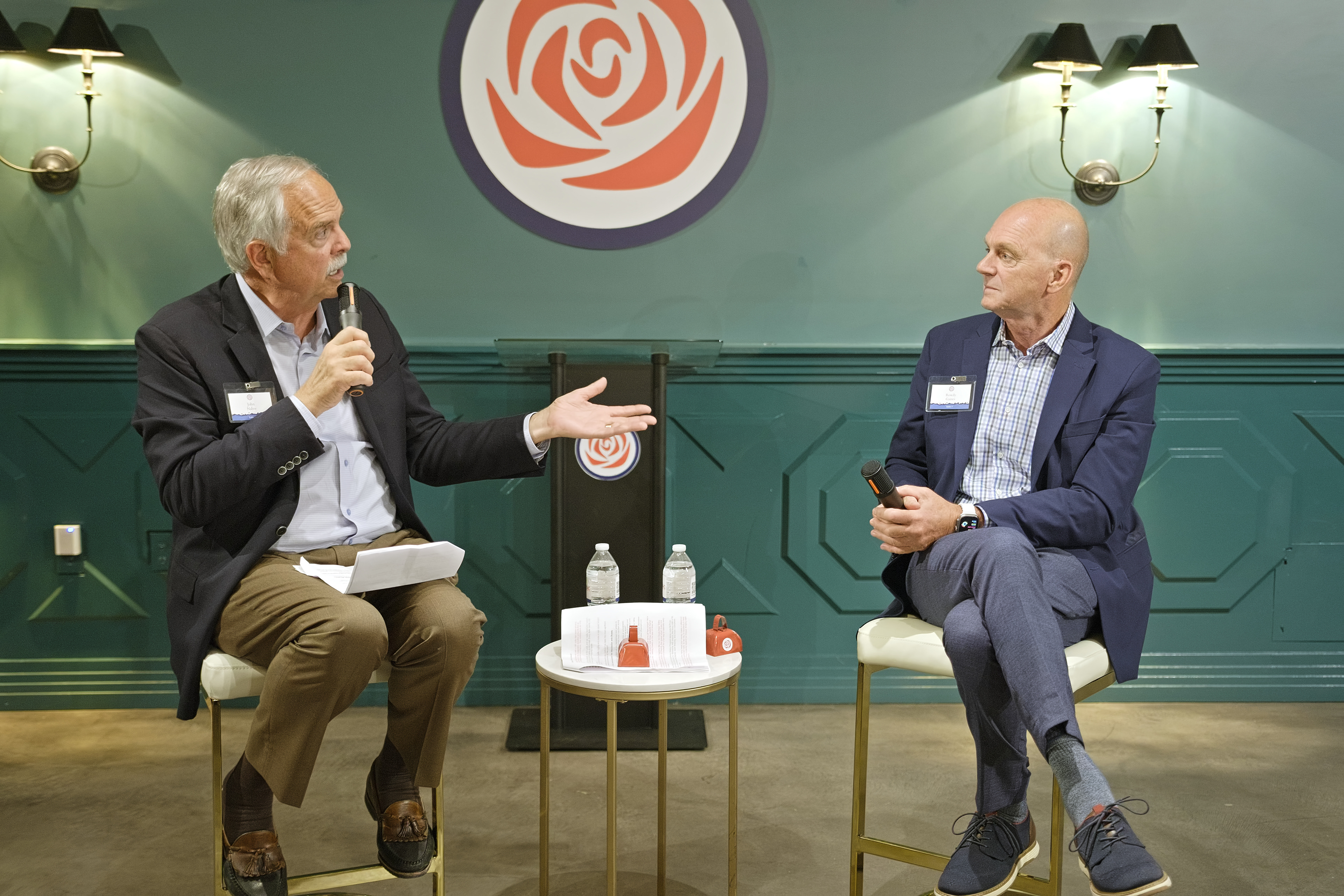 Rowdy Gaines with John Naber