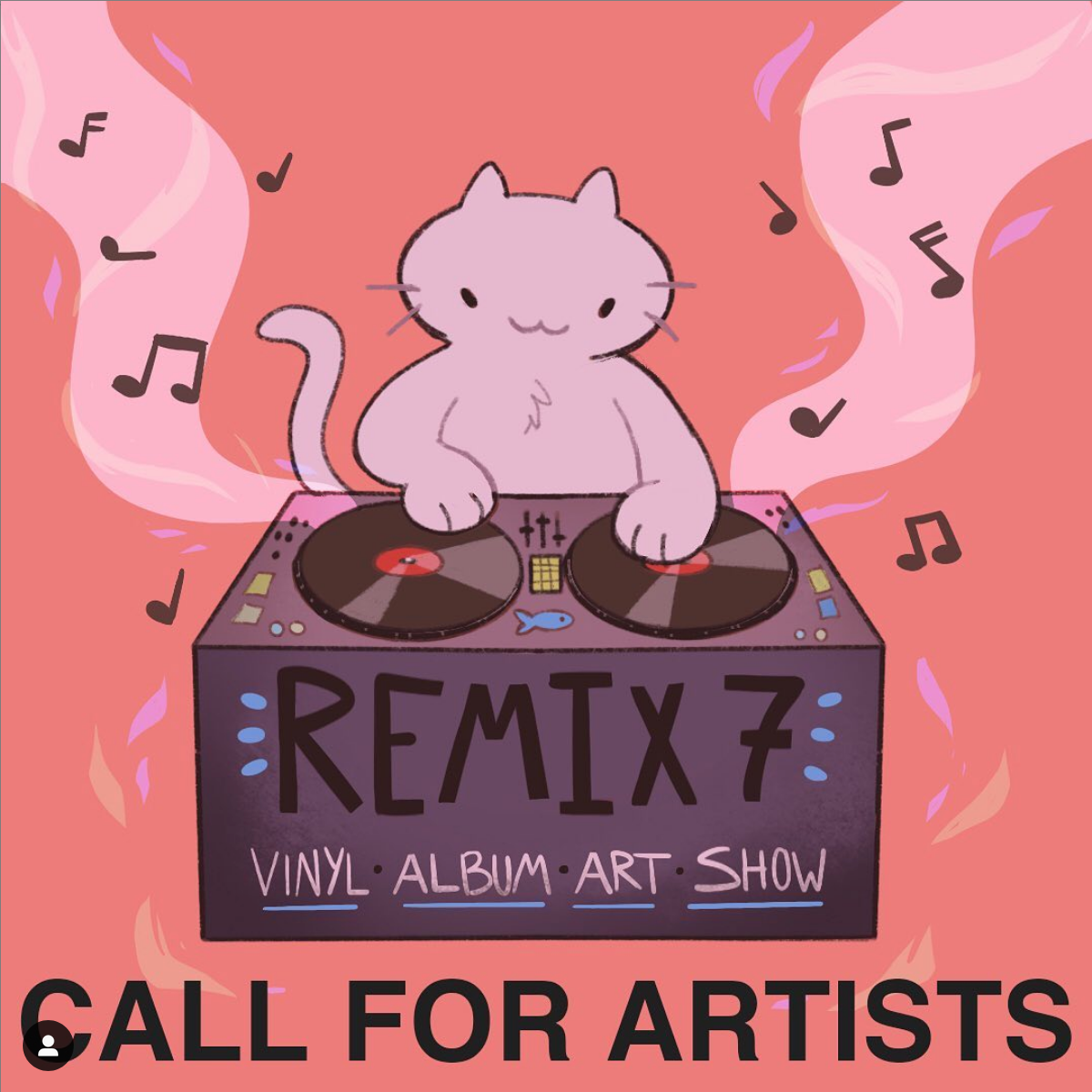Call For Artists Ad for PONSHOP Remix 7 Art Show (2019)