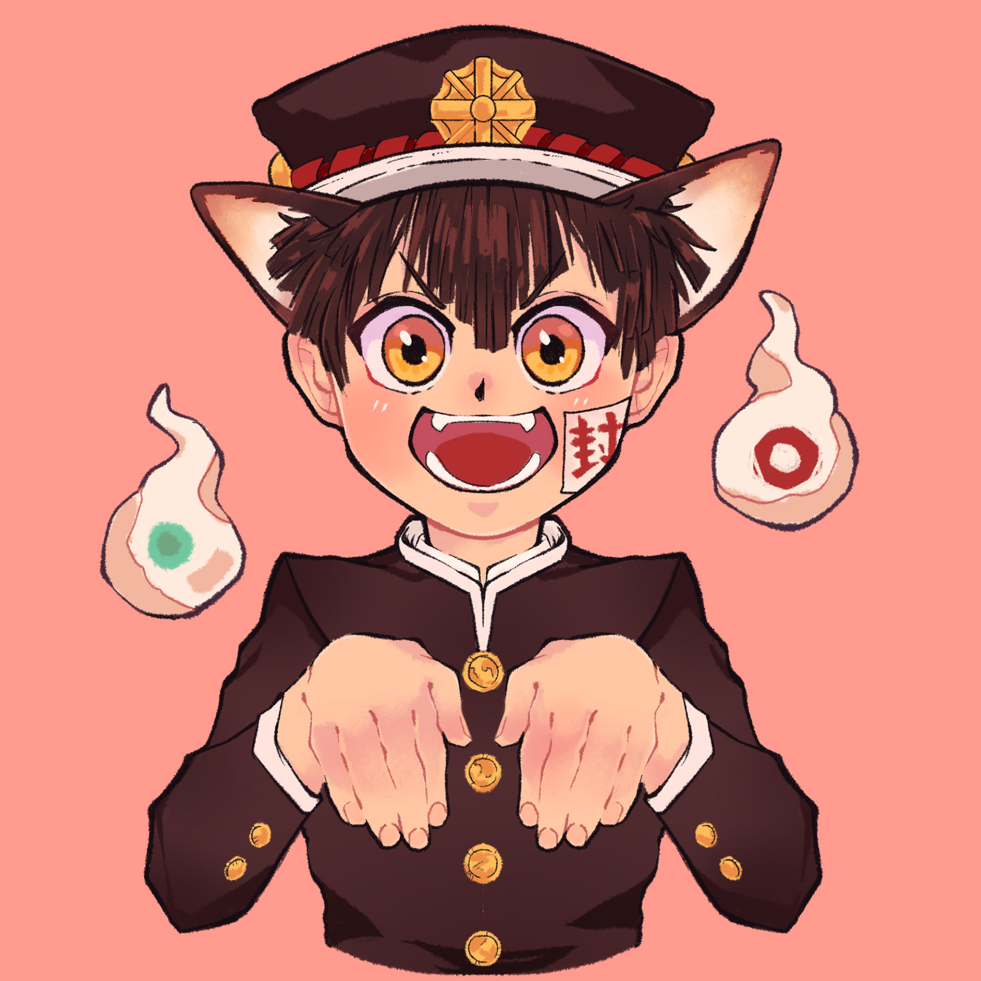Hanako Button Design - Toilet Bound Hanako Kun (2020)
