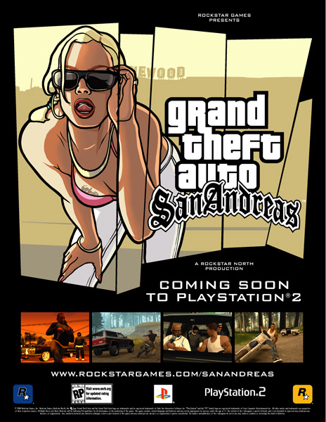 GTA Grand Theft Auto Liberty City Stories PSP Promo Ad Art Print