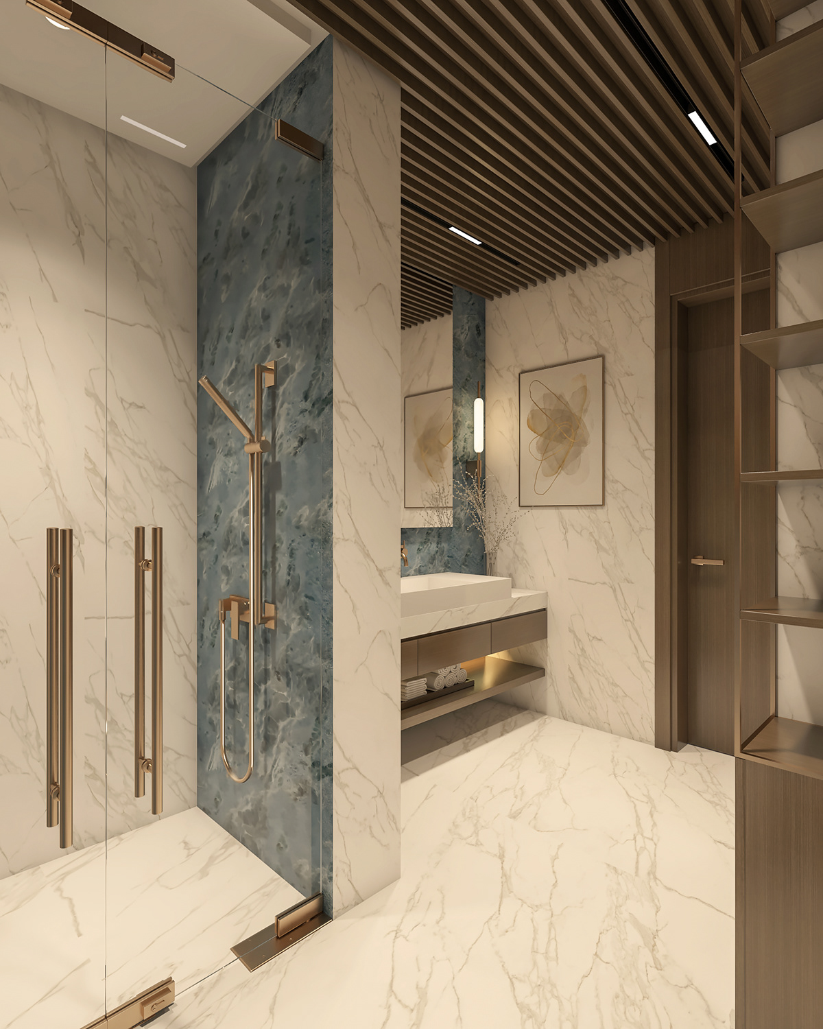 B L U E Bathroom — صورة 6