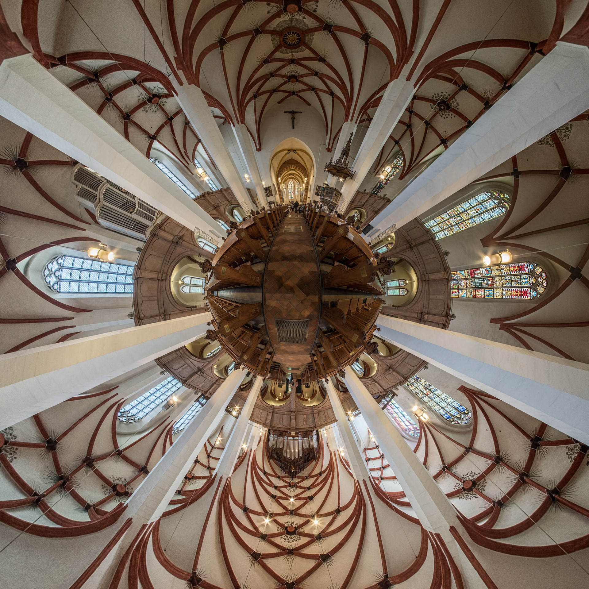 Das Innere der Thomaskirche, Leipzig